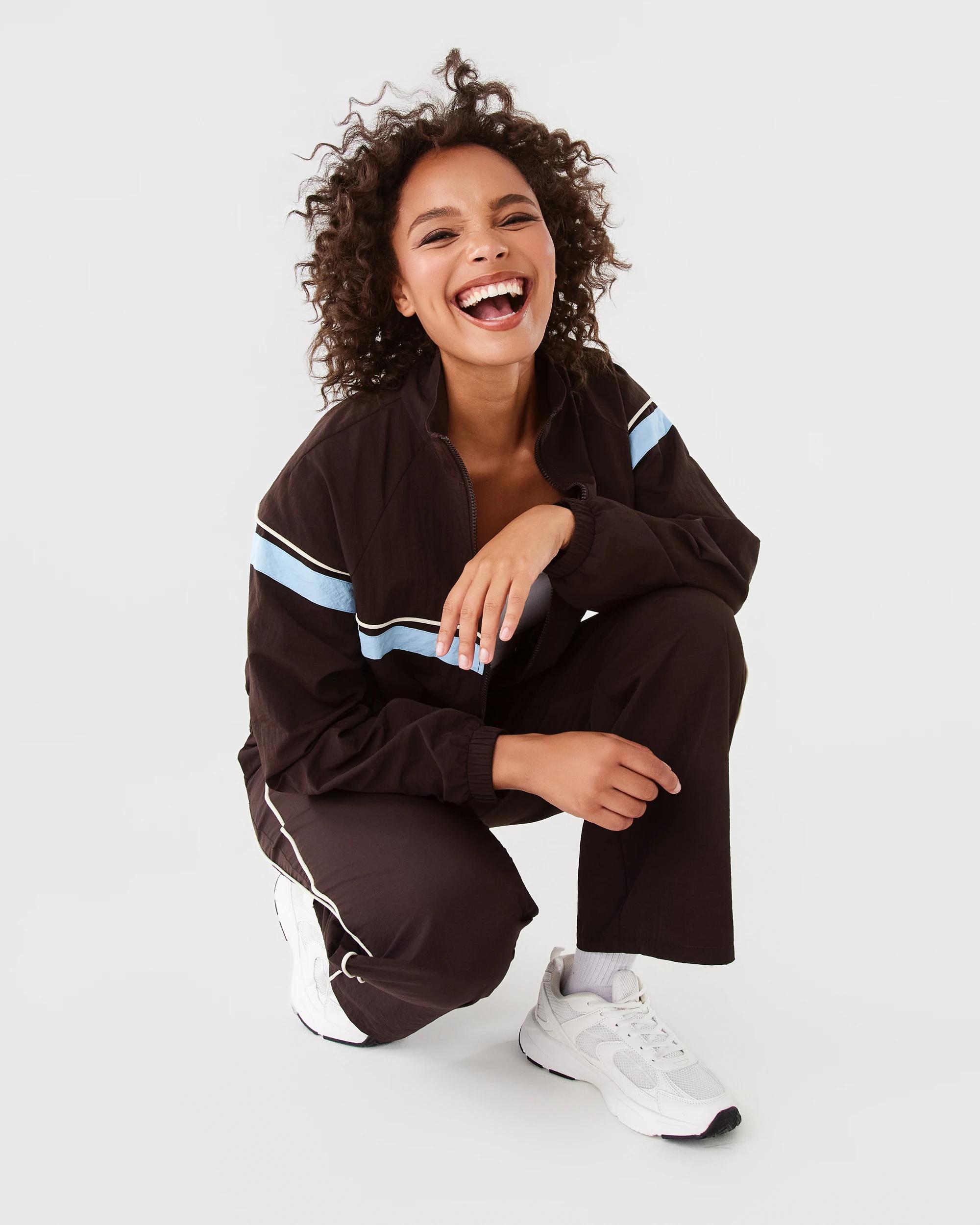 10 Sporty Zip Up Jacket Choc Plum, 10 of 10