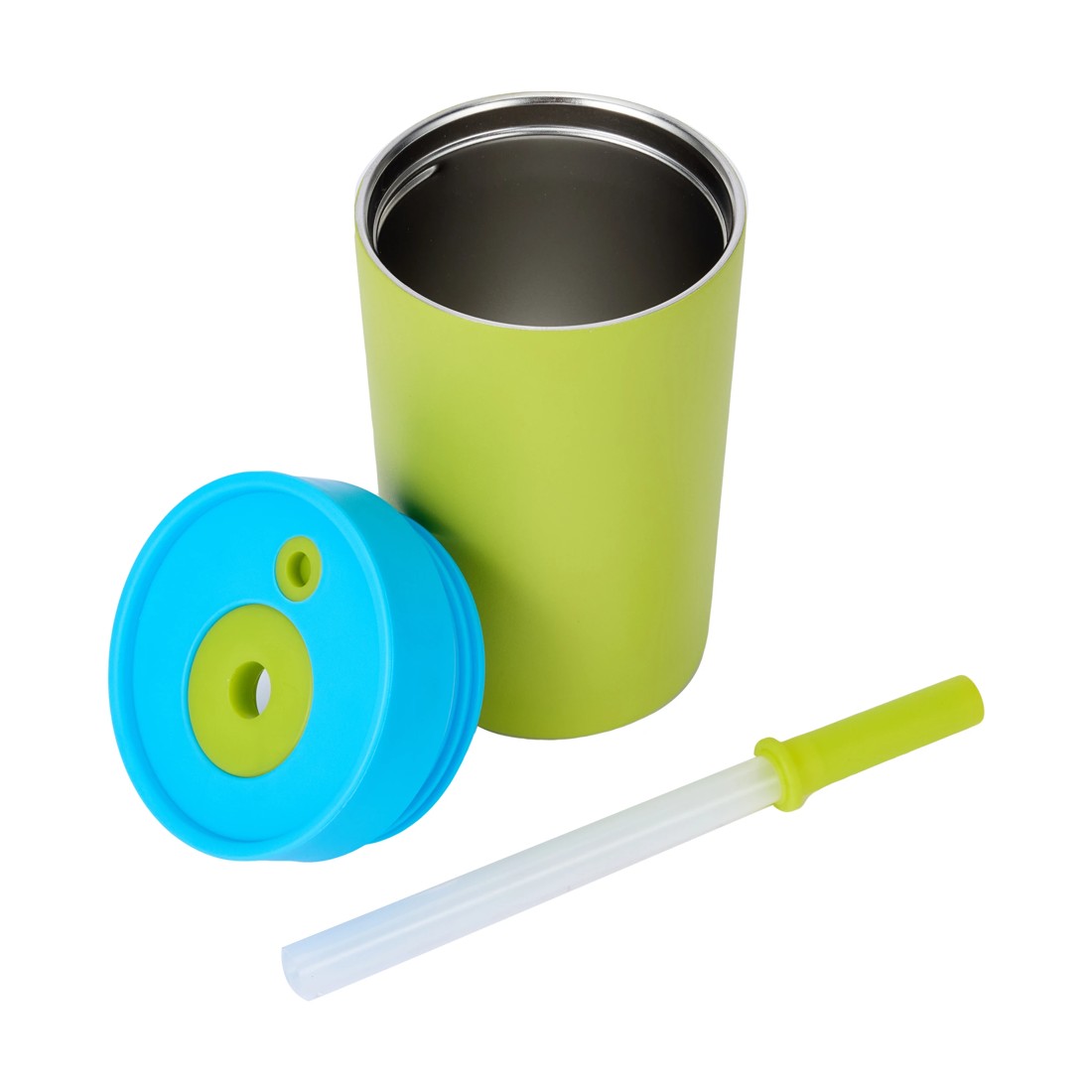 5 400ml Green and Blue Double Wall Sipper Tumbler, 5 of 7