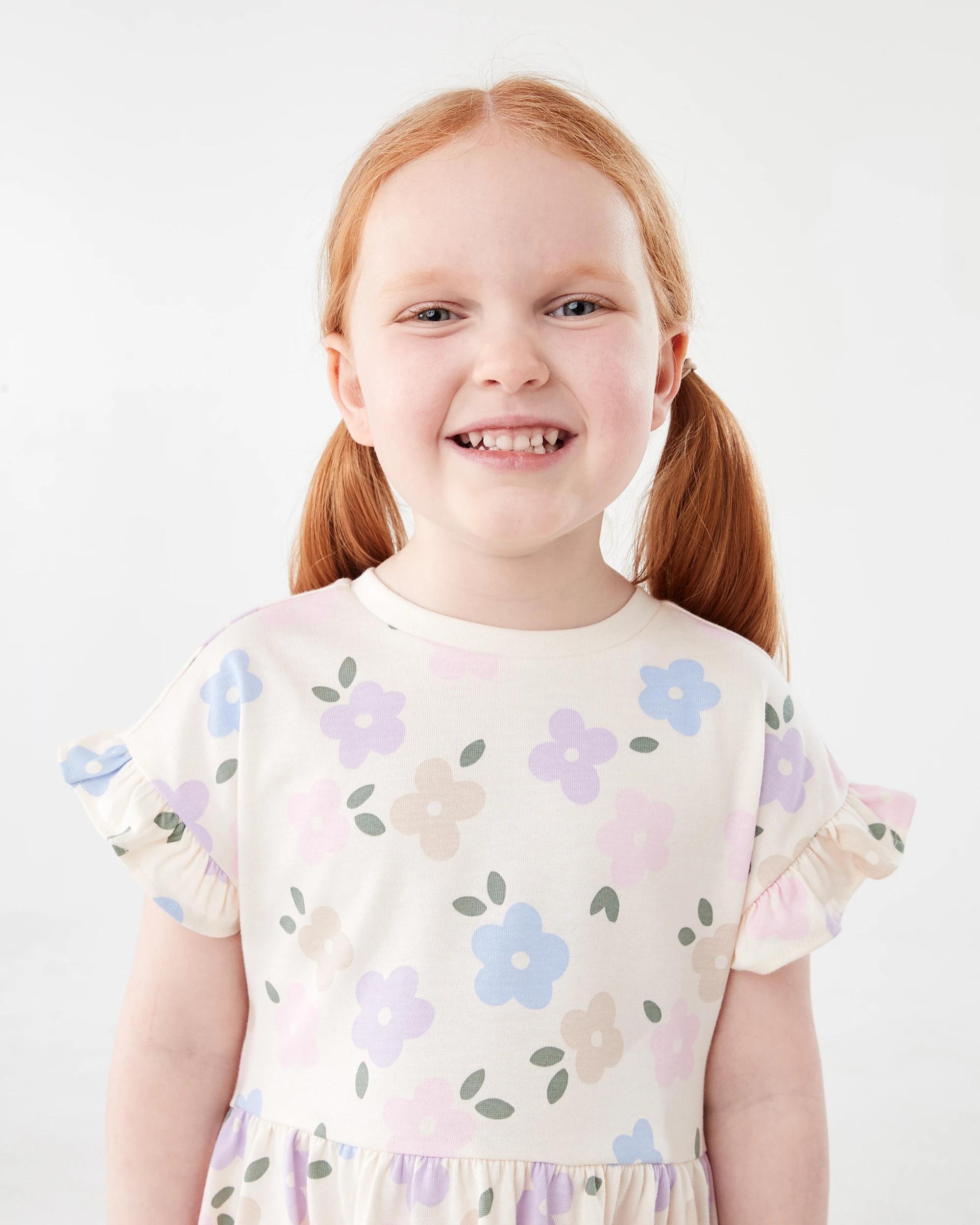 3 Jersey Dress Bge Floral, 3 of 8