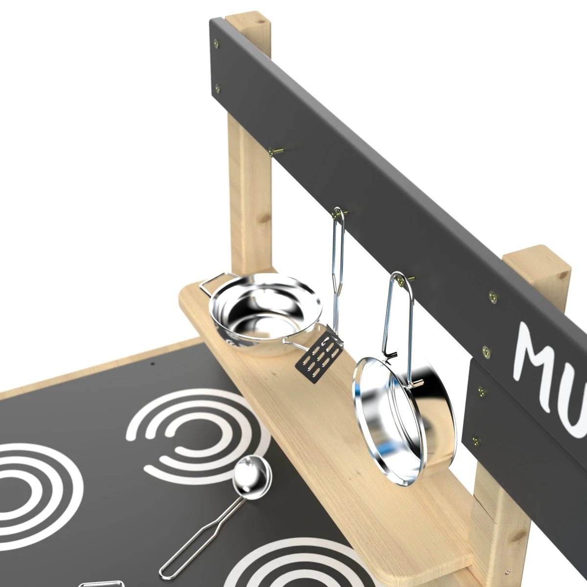 3 Wooden Mud Kitchen Playset, 3 of 4