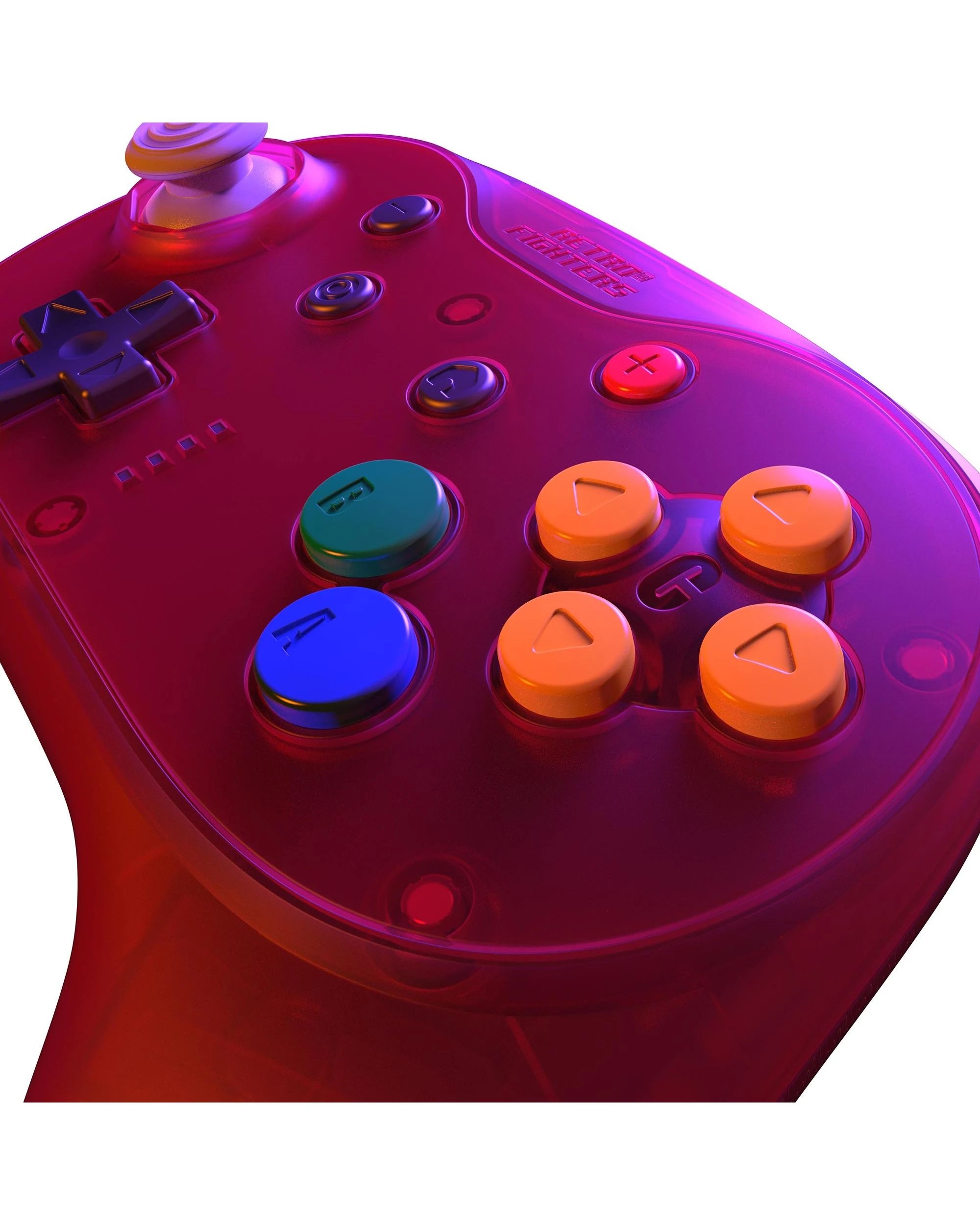 9 Retro Fighters Brawler64 Pro Wireless Controller for N64, Switch, Switch 2 and PC - Watermelon Red, 9 of 10