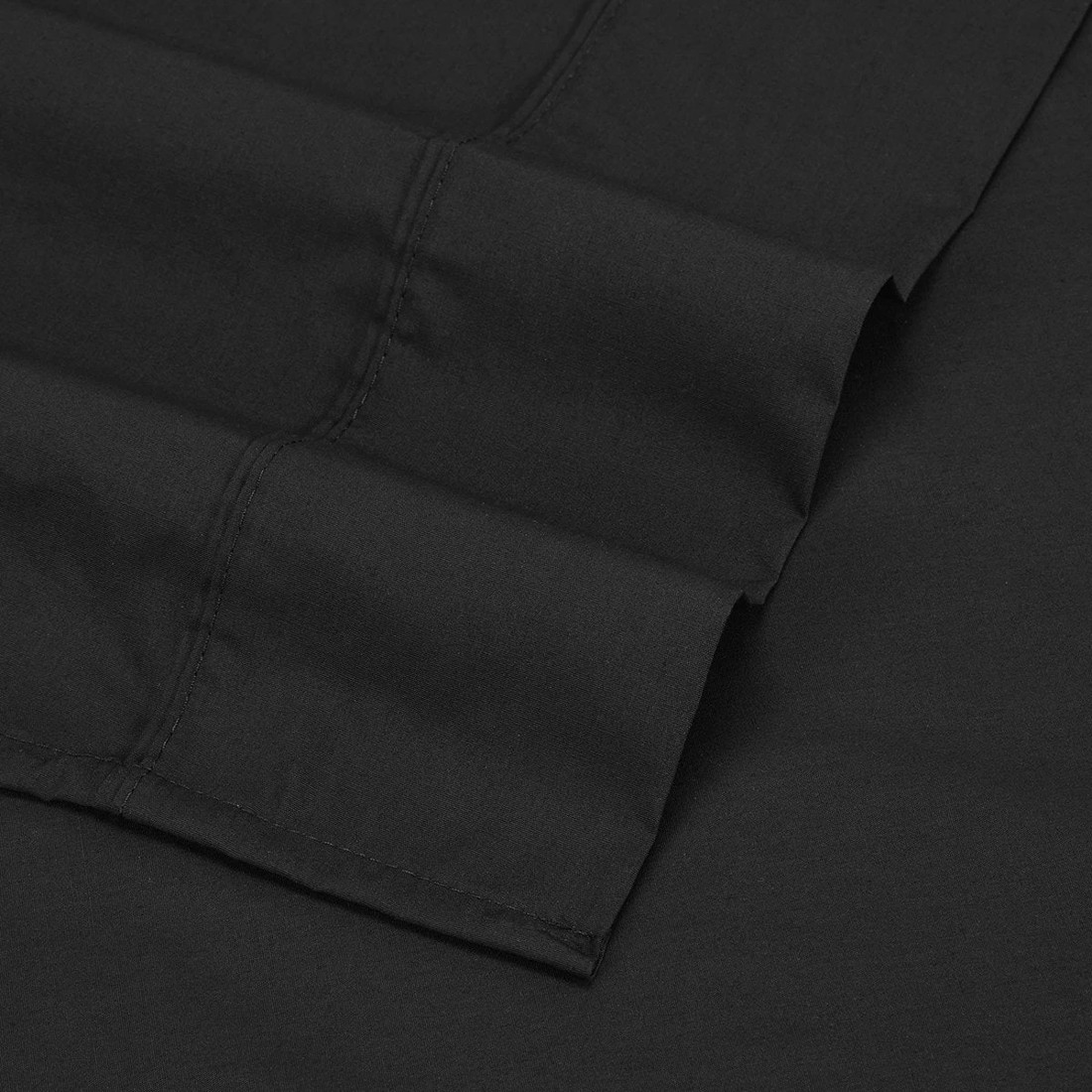 4 250 Thread Count Cotton Rich Sheet Set - Single Bed, Black, 4 of 7