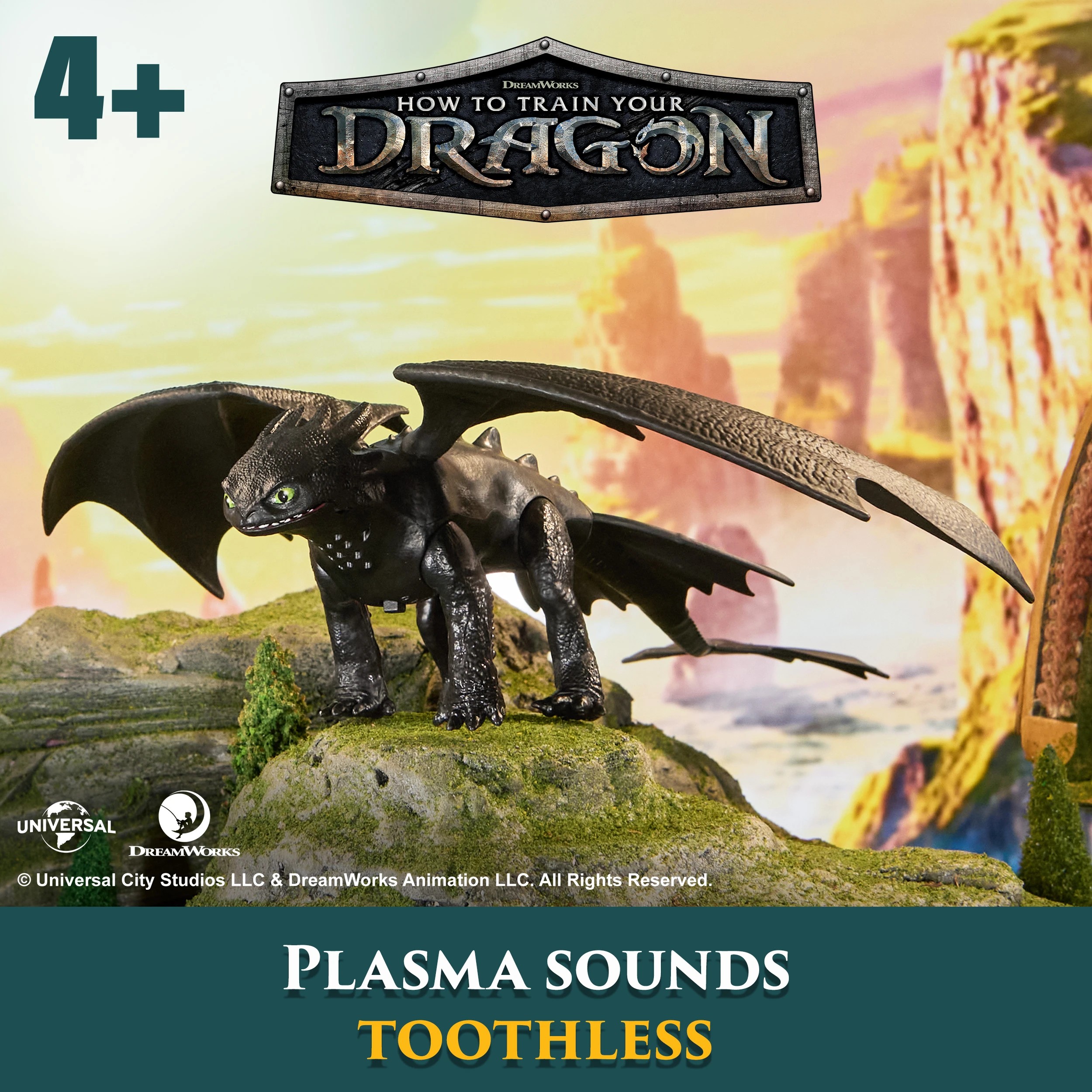 3 How To Train Your Dragon Battle Dragons: Plasma Sounds Toothless Action Figure, 3 of 9