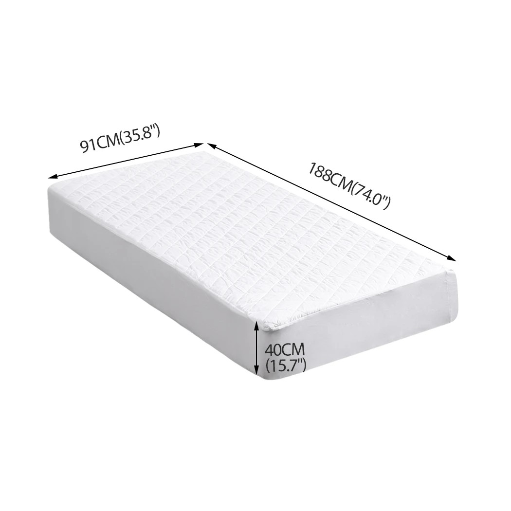 3 Dreamz Fully Fitted Waterproof Microfiber Mattress Protector in Single Size, 3 of 7