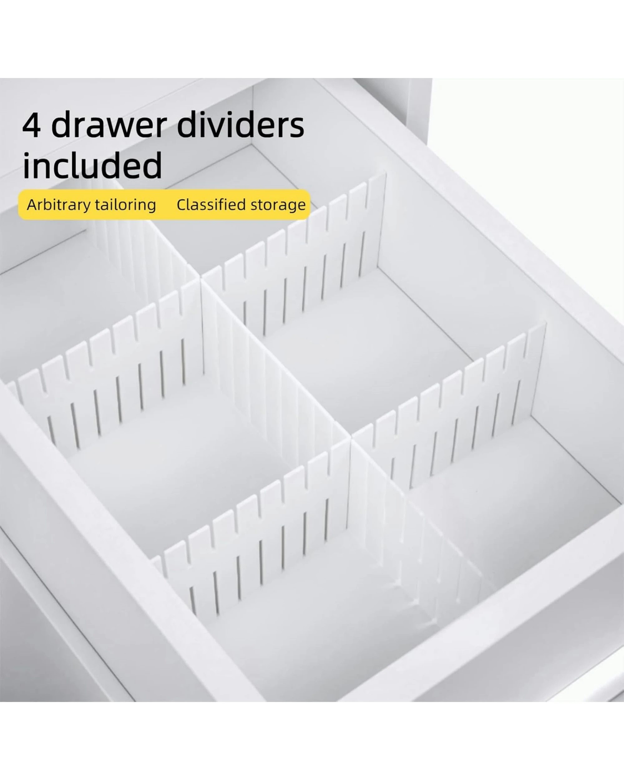 5 Advwin Manicure Table Nail Tech Desk Dressing Table Dust Collector Drawers Cabinet Storage
 - White, 5 of 10