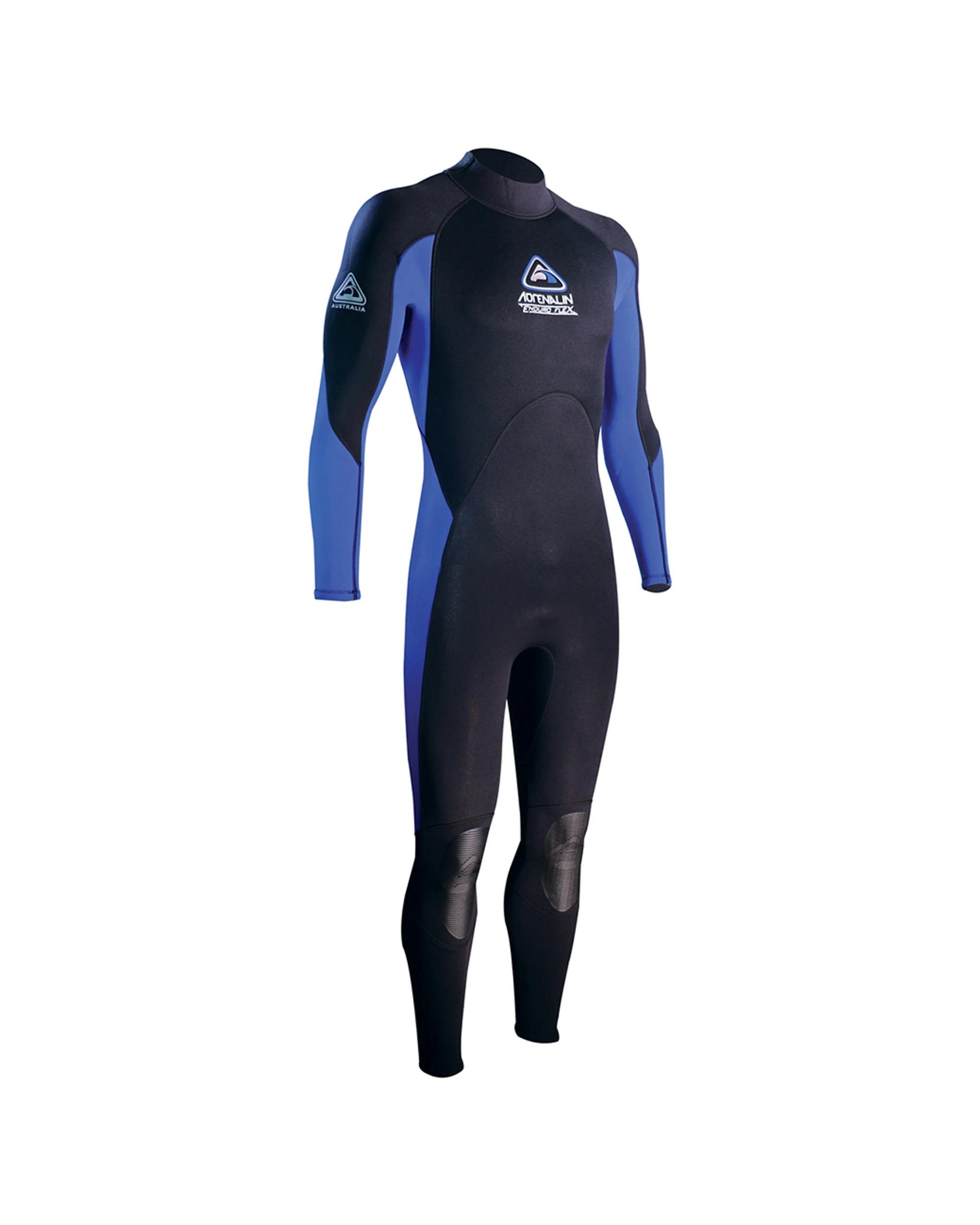 1 Adrenalin Enduro-Flex 3/2mm Steamer Adult Wetsuit - M - Black BLUE, 1 of 2