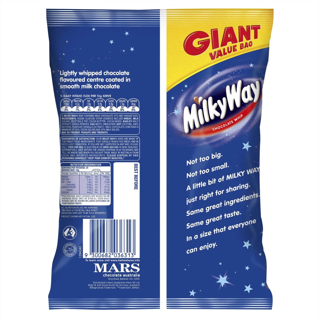 2 28 Piece Milky Way Chocolate Whip Giant Value Bag 336g, 2 of 5