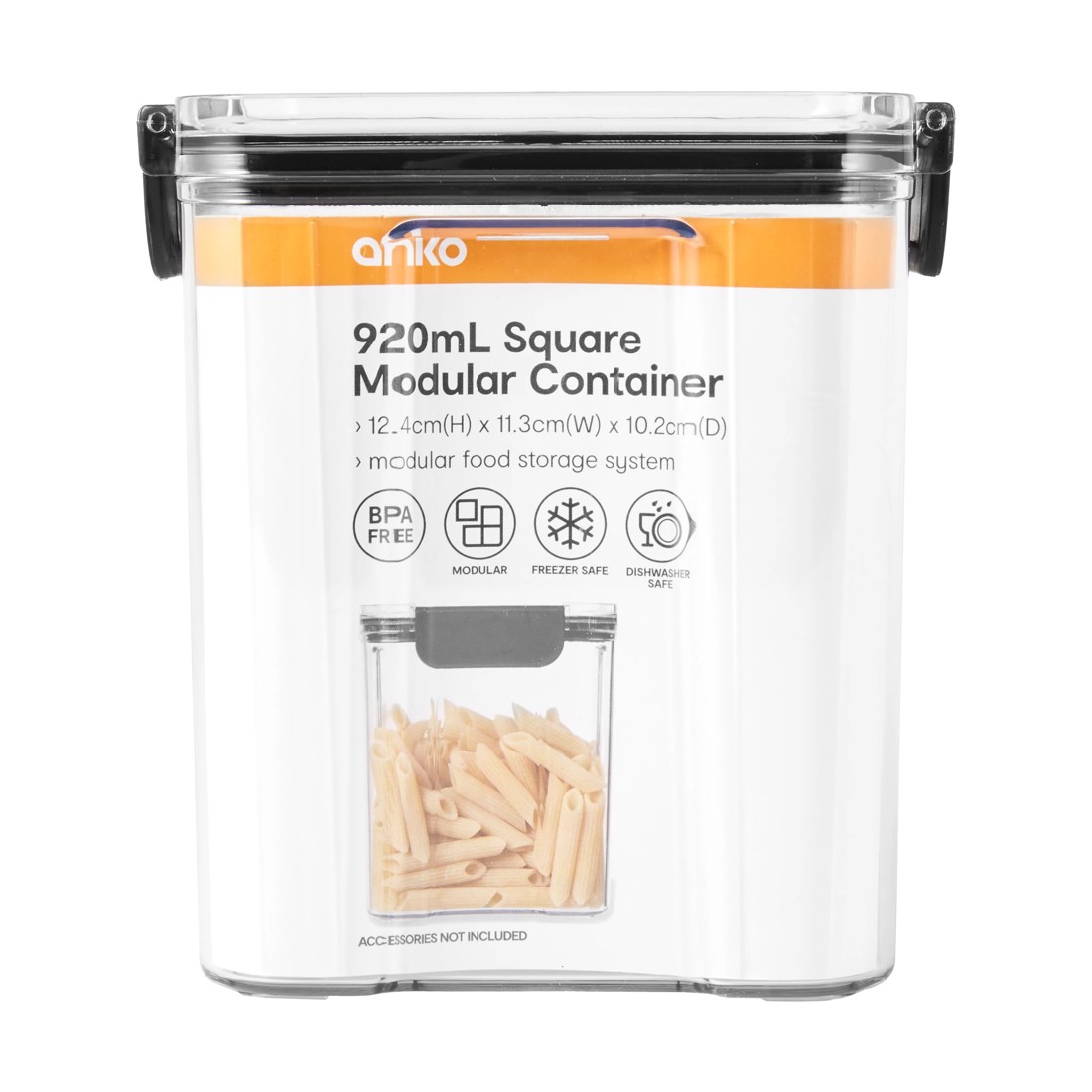 4 920ml Square Modular Container, 4 of 4