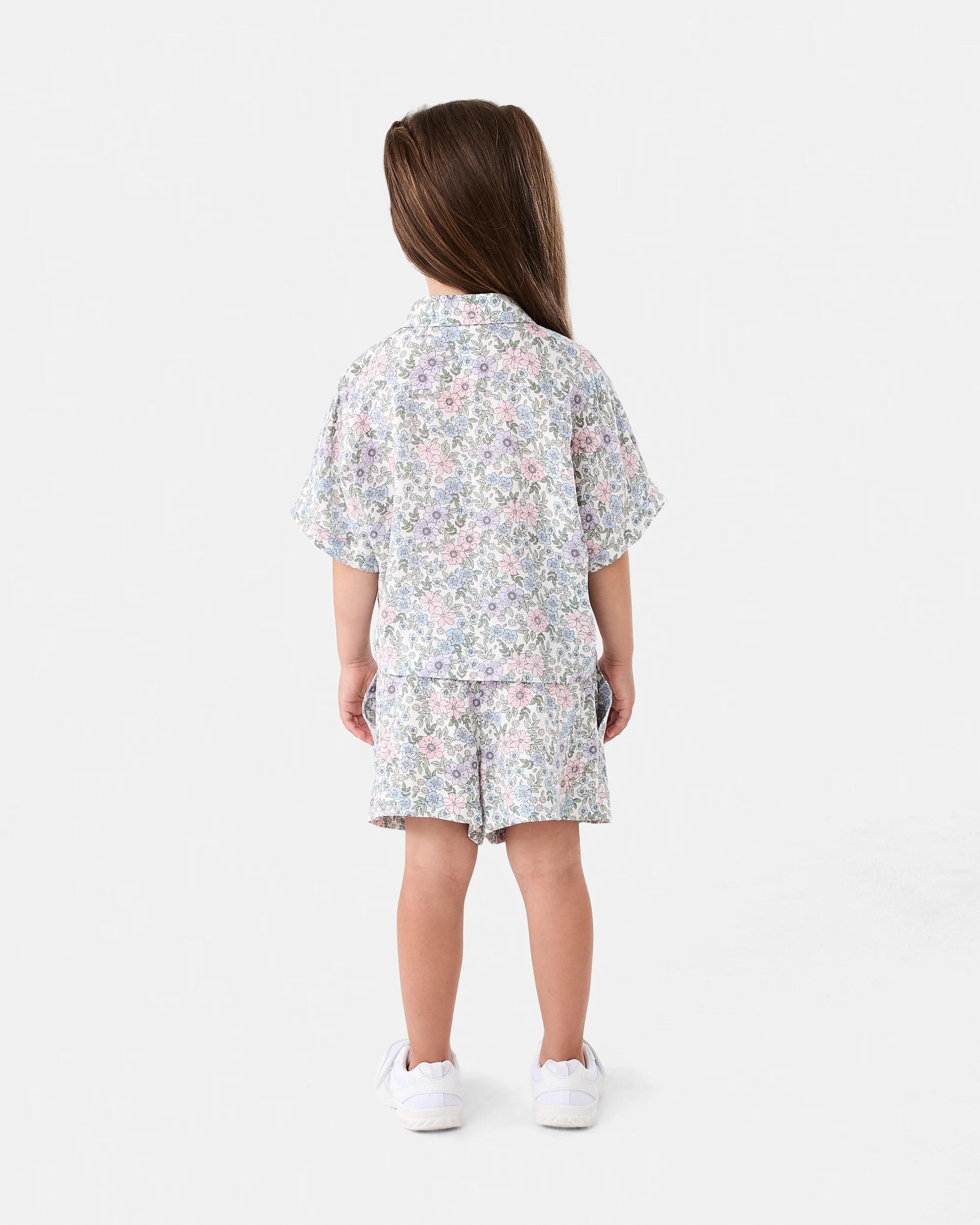 8 Oversize Woven Shirt Bge Floral, 8 of 8