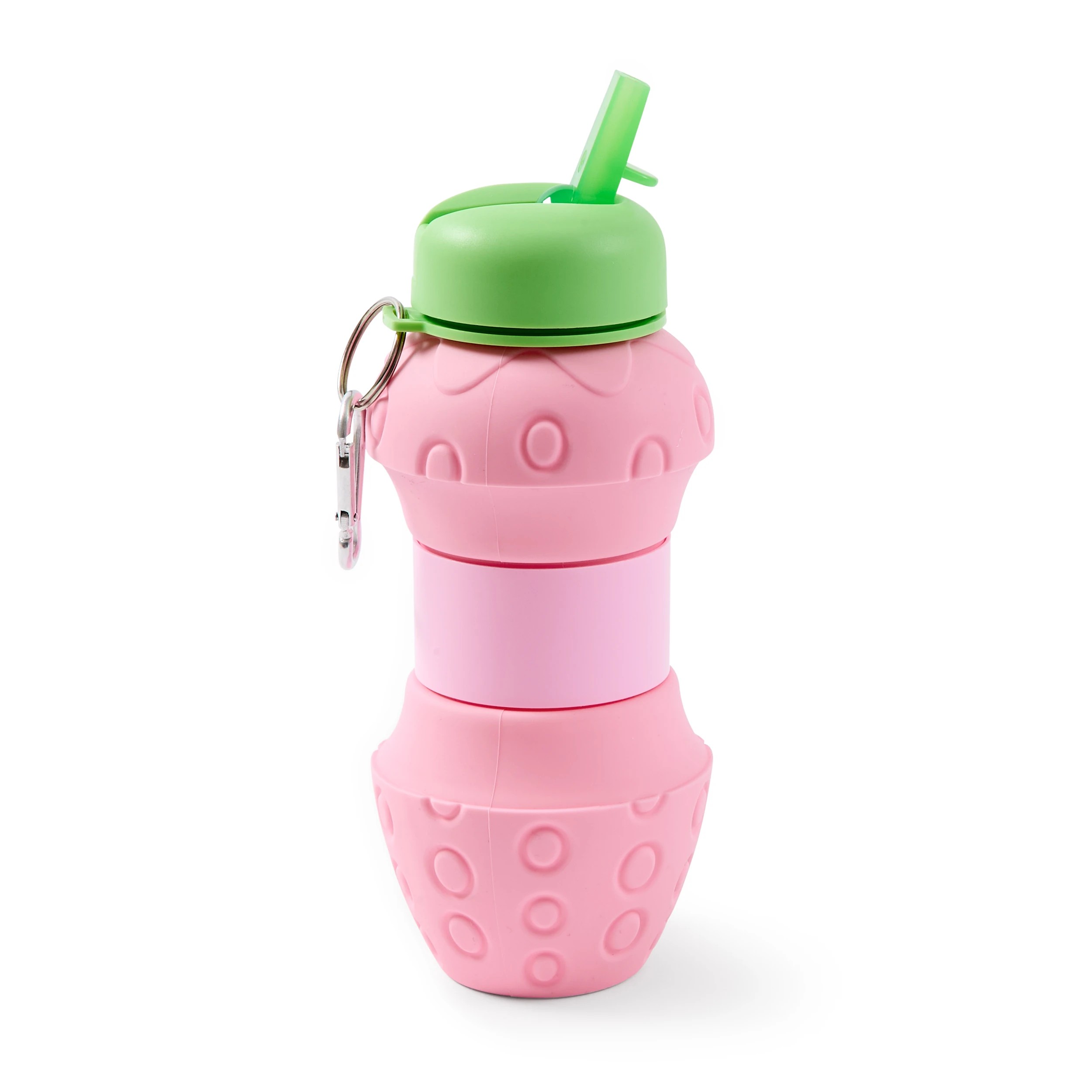 5 600ml Pop-Up Collapsible Drink Bottle - Strawberry, 5 of 10