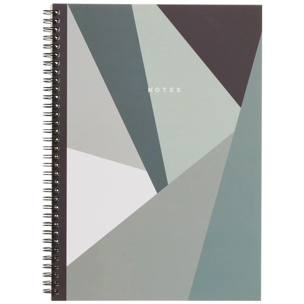 1 Otto A4 Spiral Notebook Bold Abstract 200 Page, 1 of 2