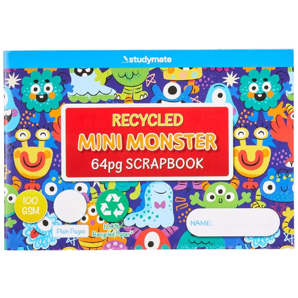 3 Studymate 240 x 164 Mini Monster Scrapbook 64 Pages, 3 of 5