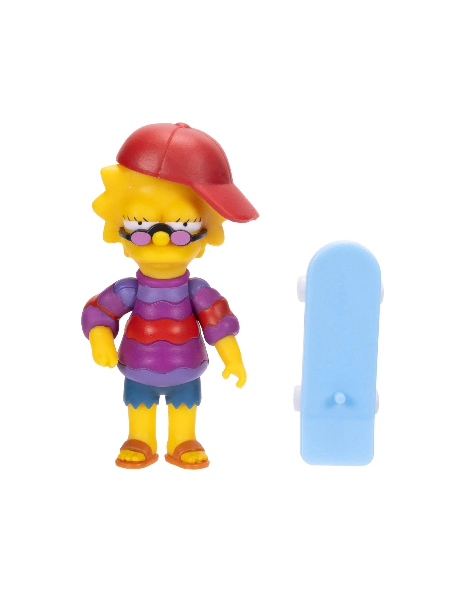 1 The Simpsons Wave 6 Cool Lisa with Skateboard 2.5 inch Scale Figure, 1 of 1