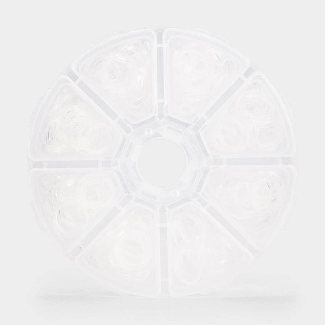 1 Silicone Hair Ties - Clear, 1 of 5