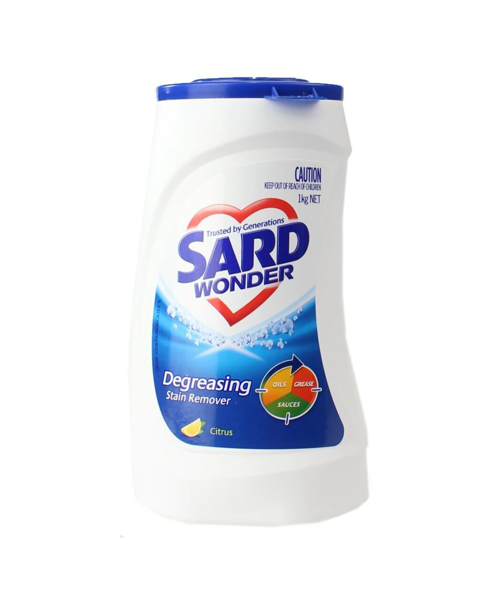 2 Sard Wonder 6PK Degreasing Laundry Powder Soap Citrus 1kg Stain Remover - White, 2 of 3