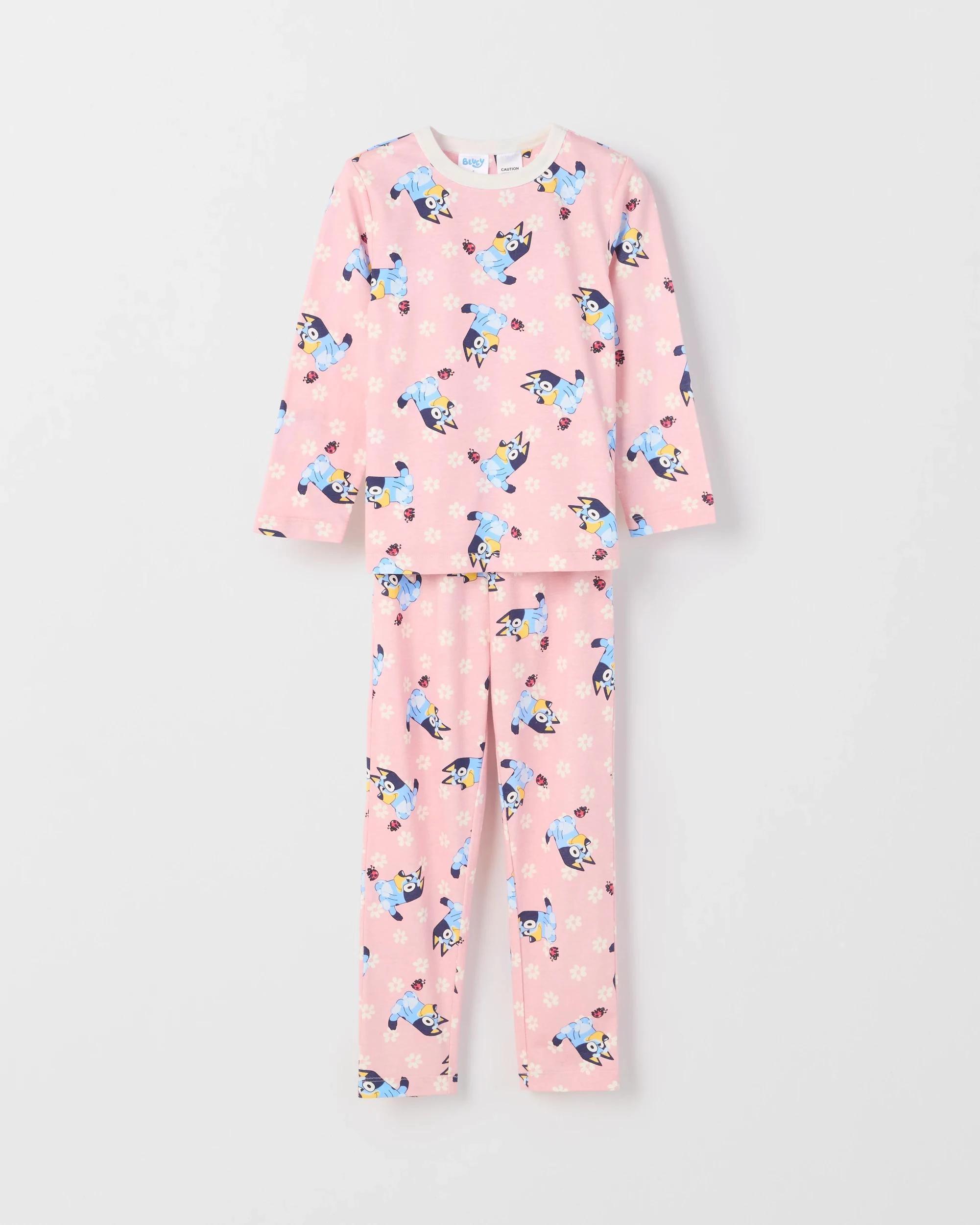 3 Bluey Australian Cotton 2 Pack Younger Girls Knit Pyjama Set BLUEY, 3 of 4