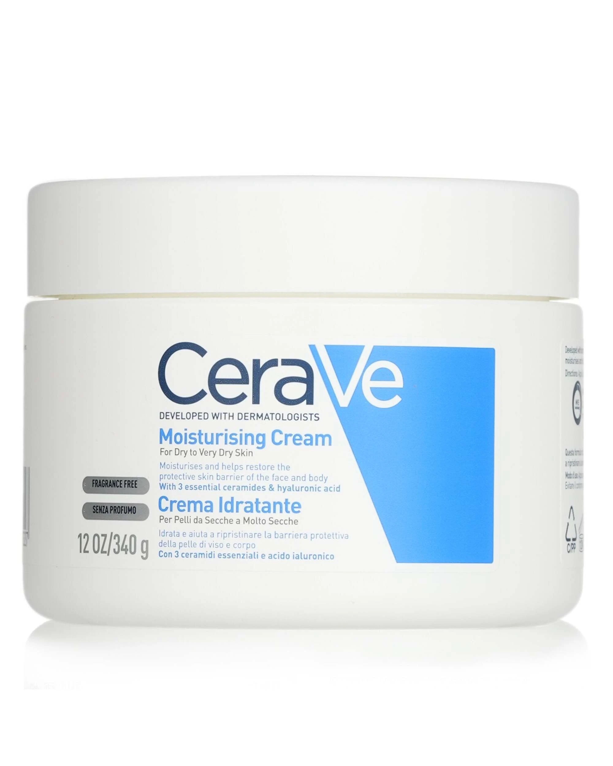 1 CeraVe Moisturising Cream For Dry to Very Dry Skin  340g/12oz, 1 of 3