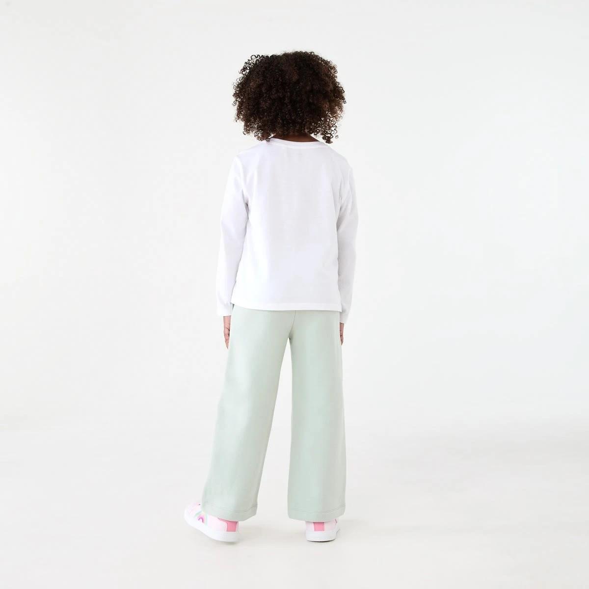 6 Wide Leg Trackpants Aqua Grey, 6 of 8