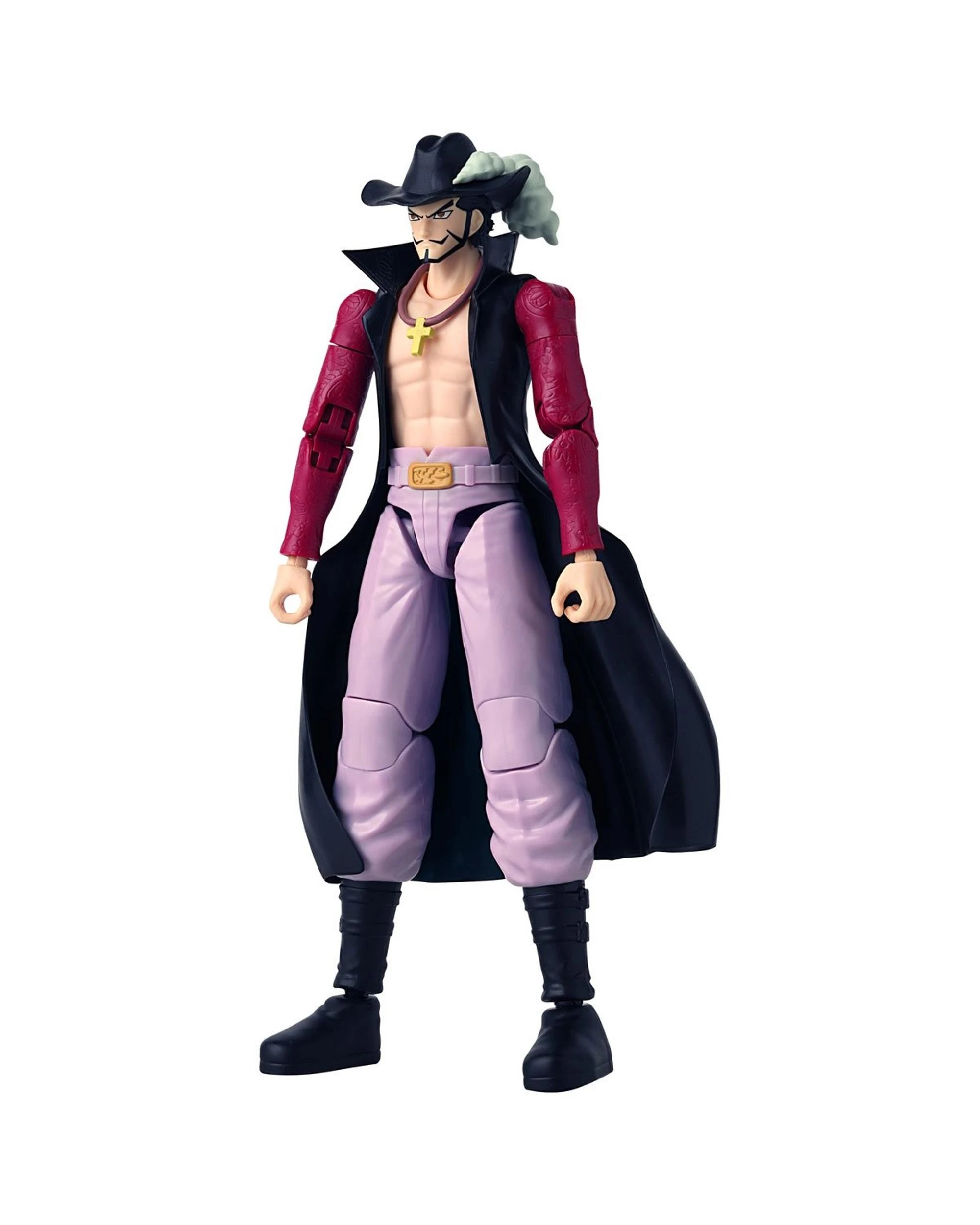 8 Bandai Anime Heroes One Piece Dracule Mihawk Figure, 8 of 10