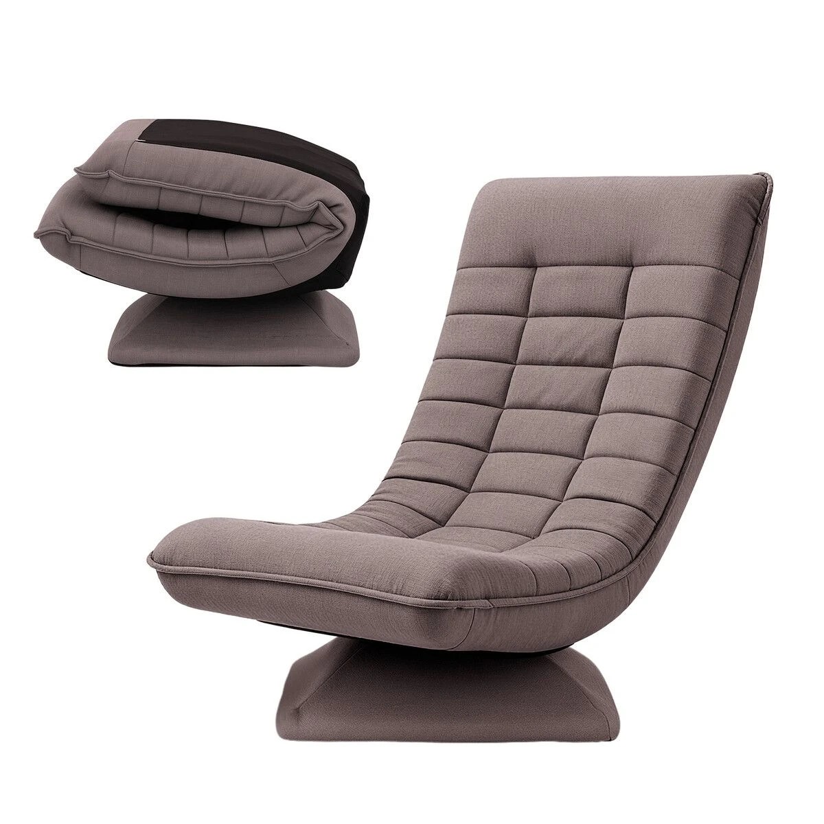 1 LUXSUITE Single Floor Sofa Couch Chair Folding Chaise Lounge, 1 of 3