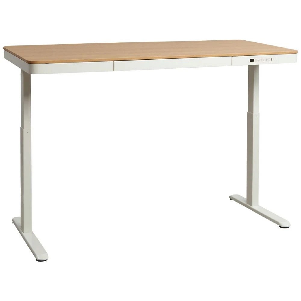 1 Newhaven Electric Sit Stand Desk with Drawer 1500mm White/Oak Desks, Tables and Workstations, 1 of 10