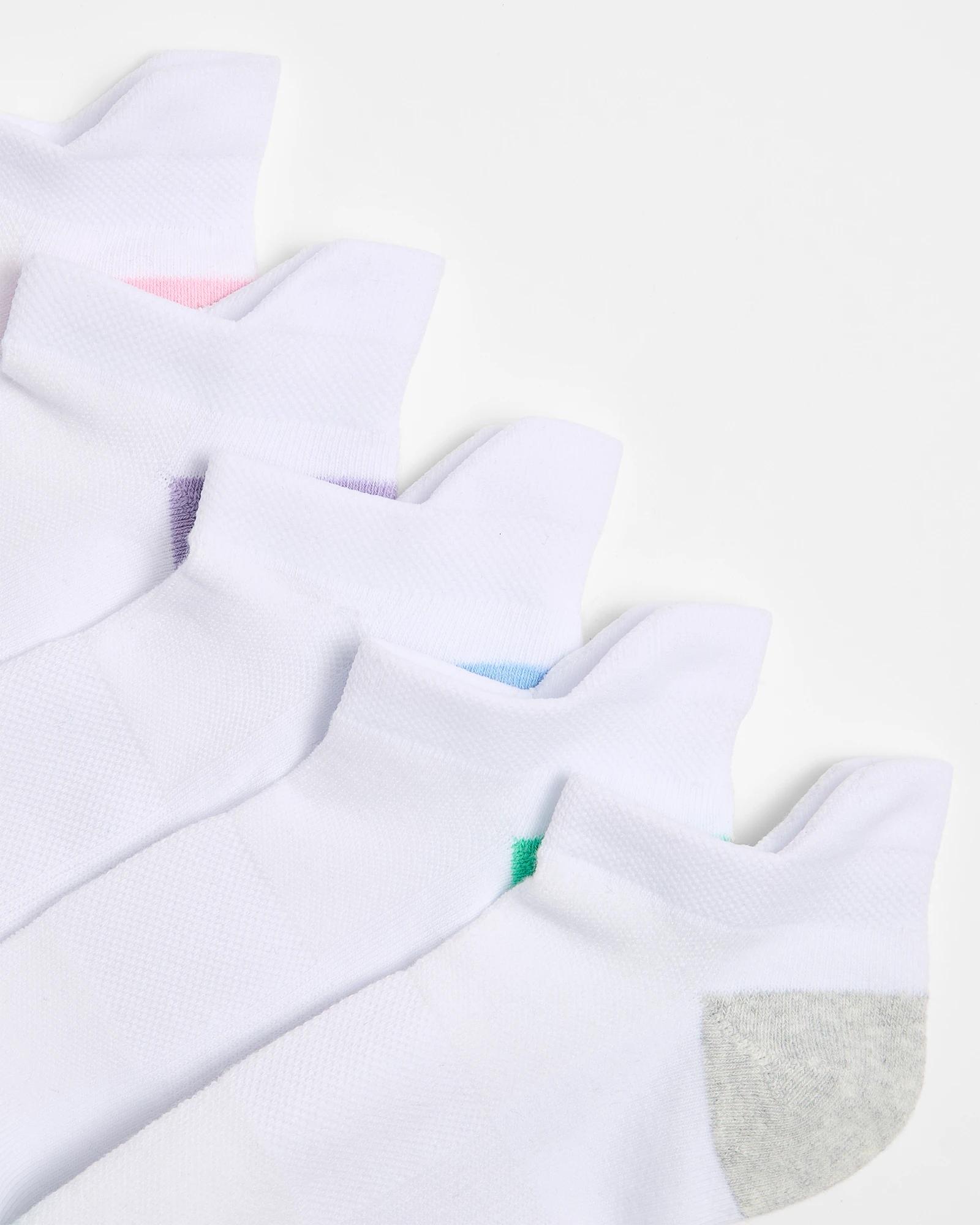 2 Target Active Australian Cotton Blend 5 Pack No Show Socks WHITE, 2 of 3