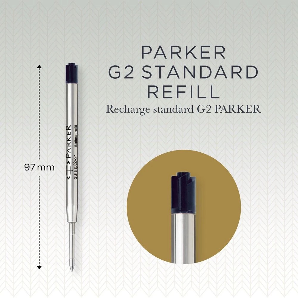 5 Parker Ballpoint Refill Medium Black, 5 of 9