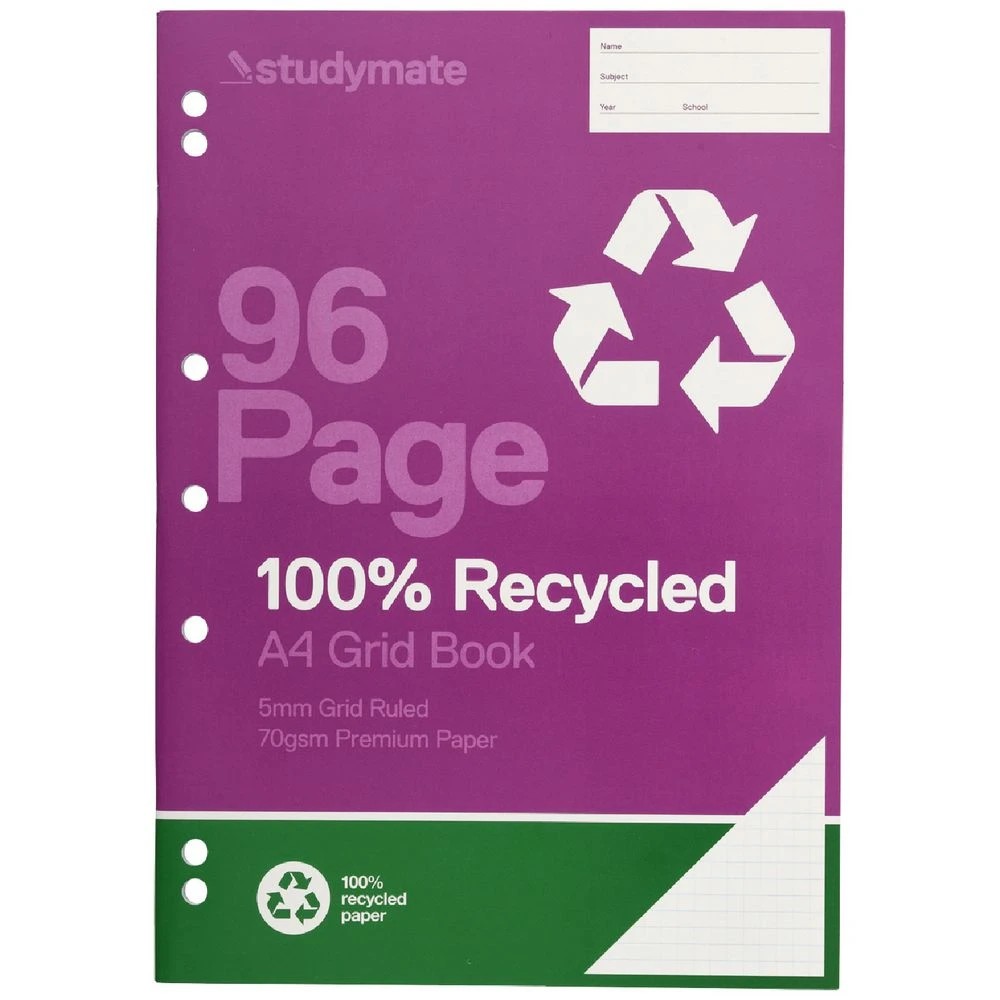 1 Studymate A4 70gsm 5mm Grid Book 96 Page, 1 of 4
