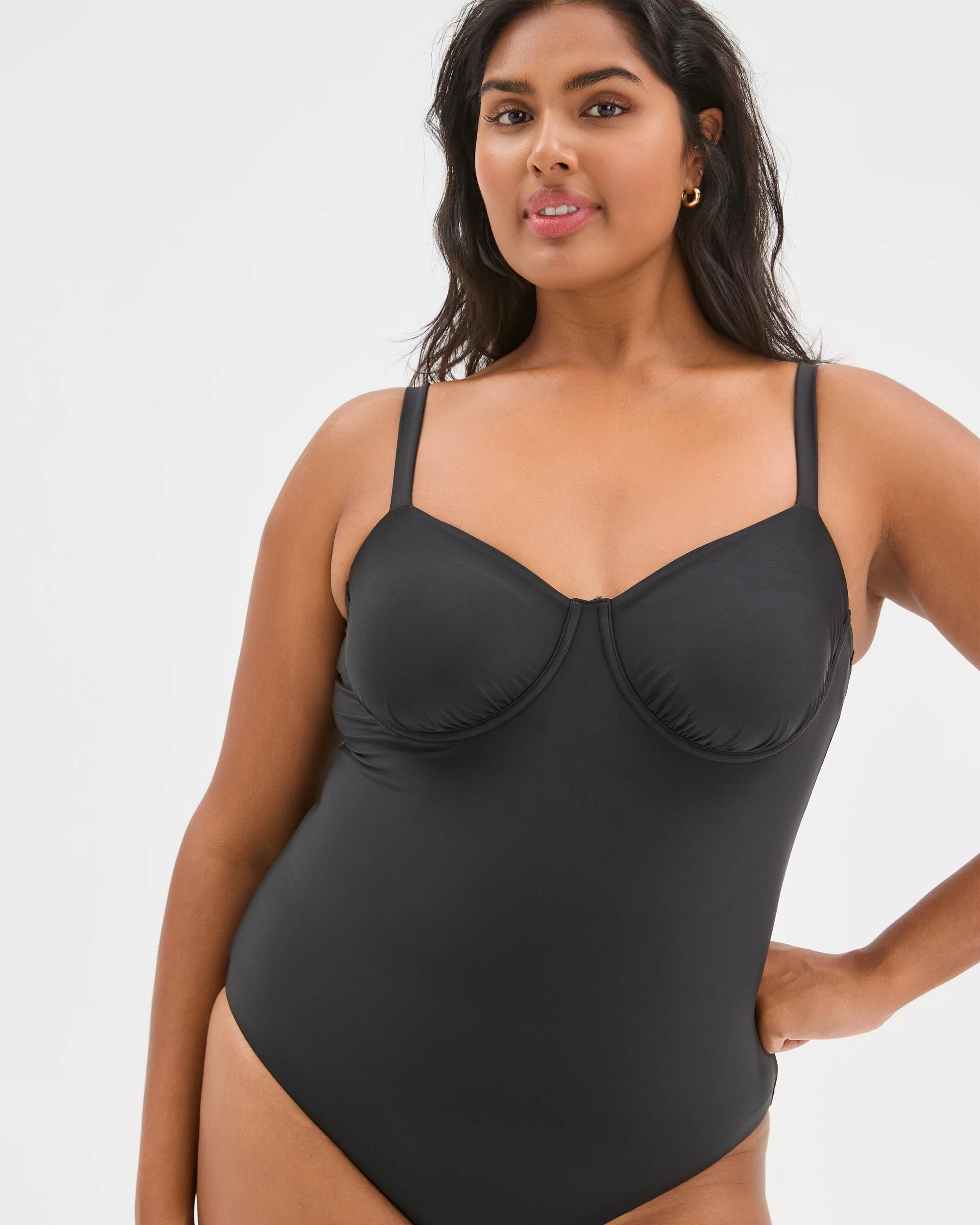 8 Target Woman Resort Demi Underwire Matte Micro One Piece Swimsuit BLACK, 8 of 10