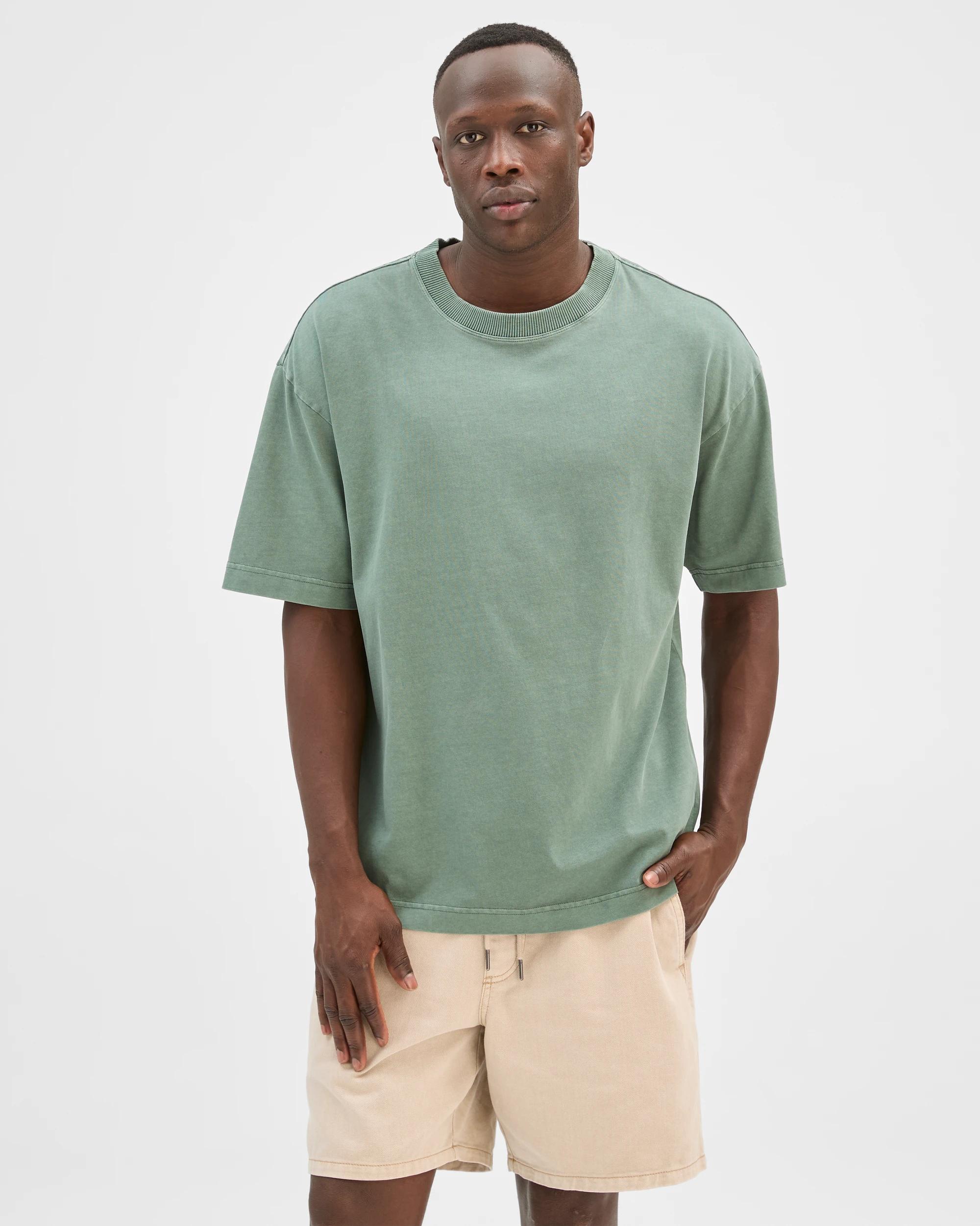 2 Commons Australian Cotton Boxy Heavyweight Core T-Shirt DARK FOREST, 2 of 6