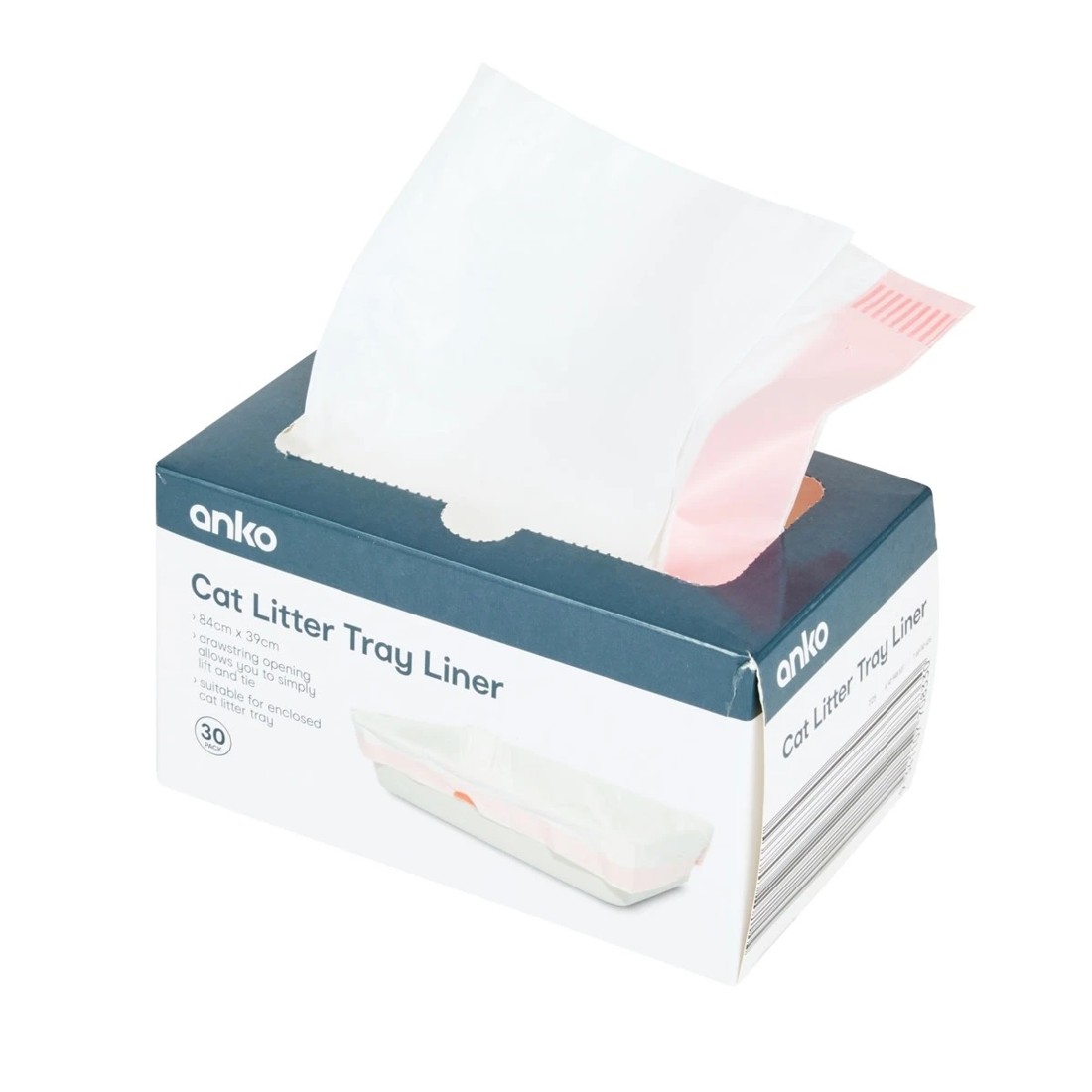 1 Cat Litter Tray Liners 30 Pack, 1 of 5