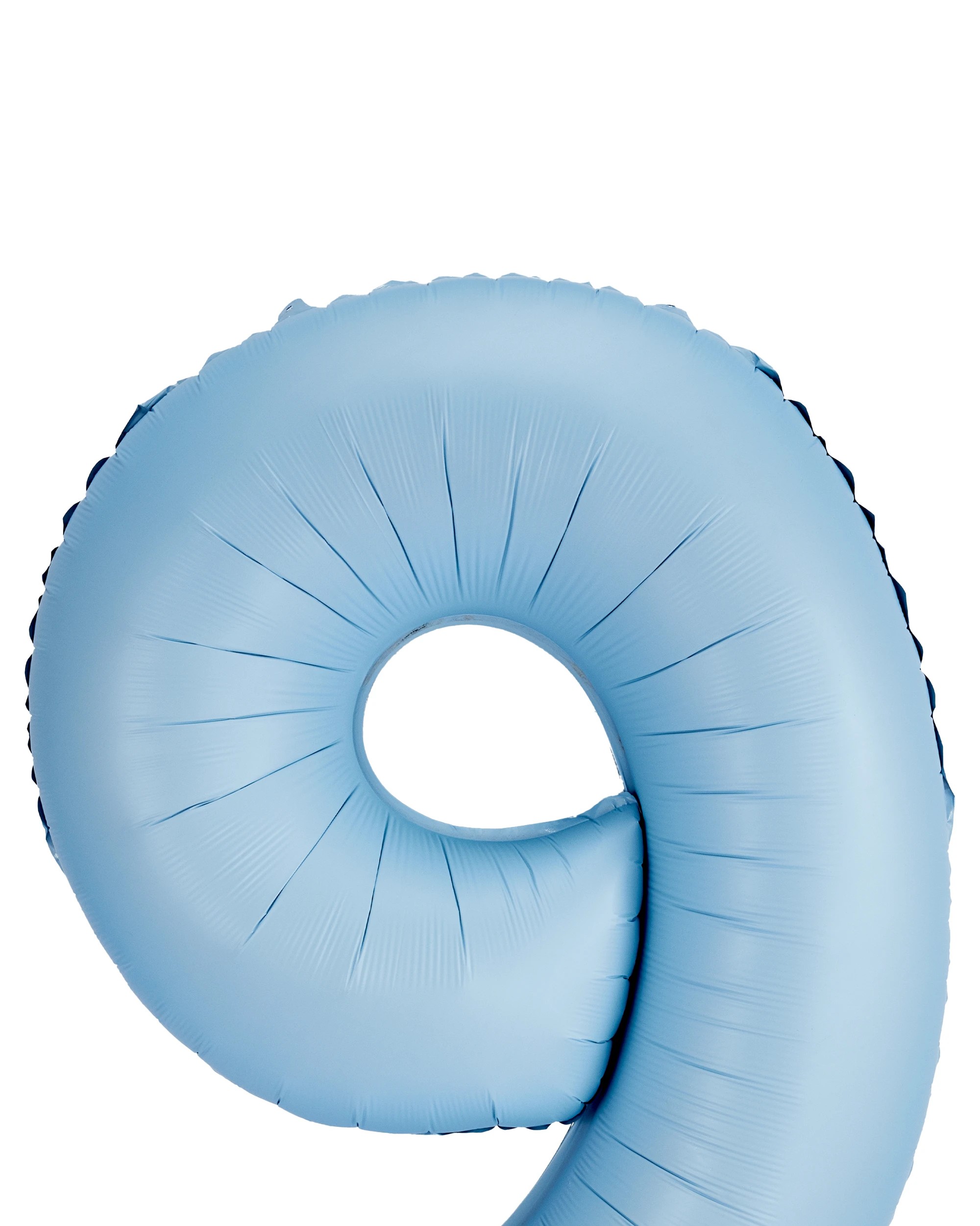 2 Giant Matte Blue Number 9 Foil Balloon, 2 of 5