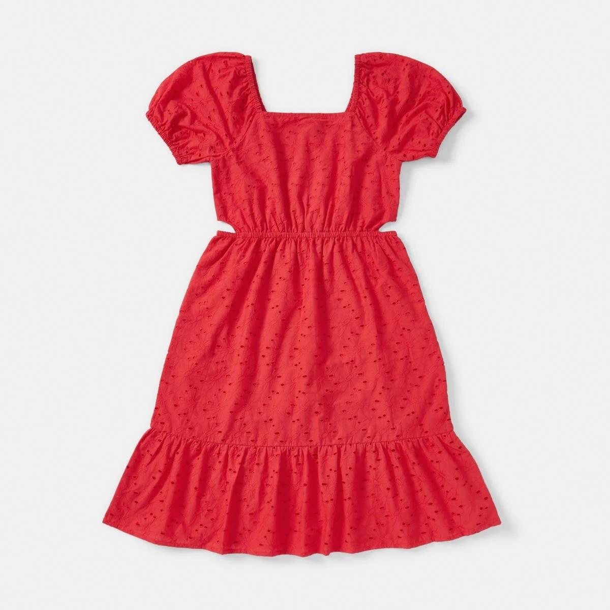 8 Broderie Dress Lolli Red, 8 of 9