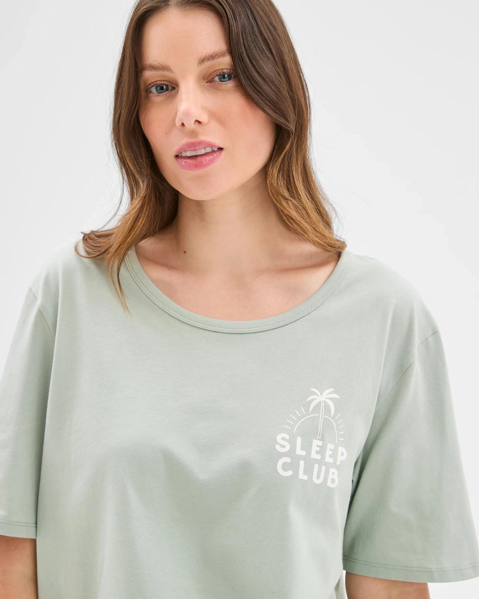 3 Target Woman Australian Cotton Womens Printed Sleep Top PALM, 3 of 6
