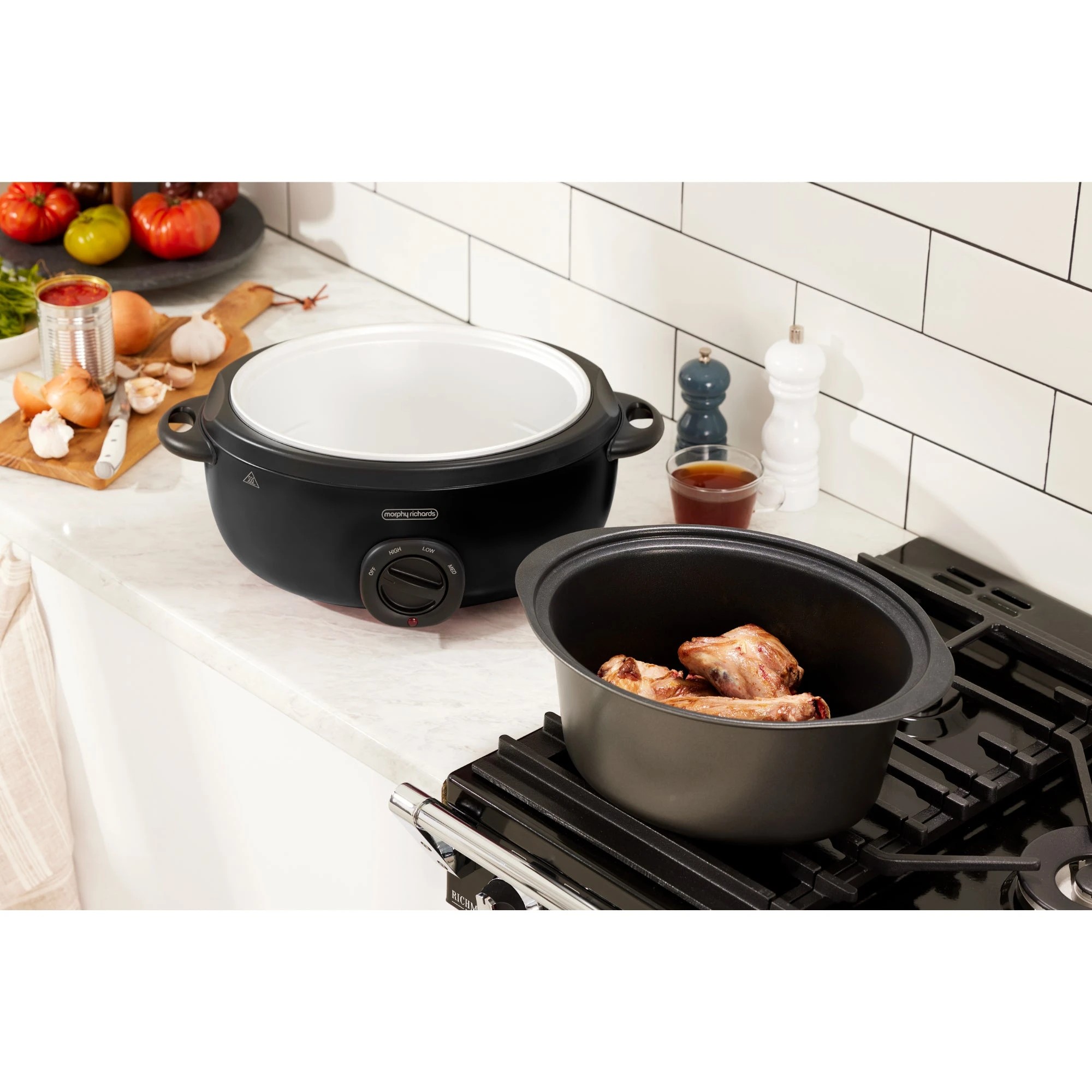 7 Morphy Richards 6.5L Slow Cooker Matte Black, 7 of 7