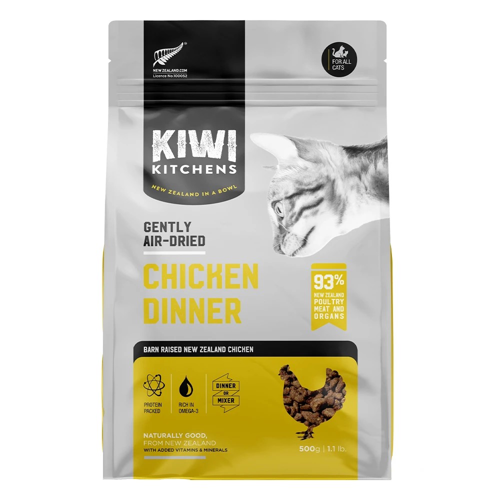 1 Kiwi Kitchens Gently Air Dried Chicken Dinner Food For Cat 500 Gm, 1 of 1
