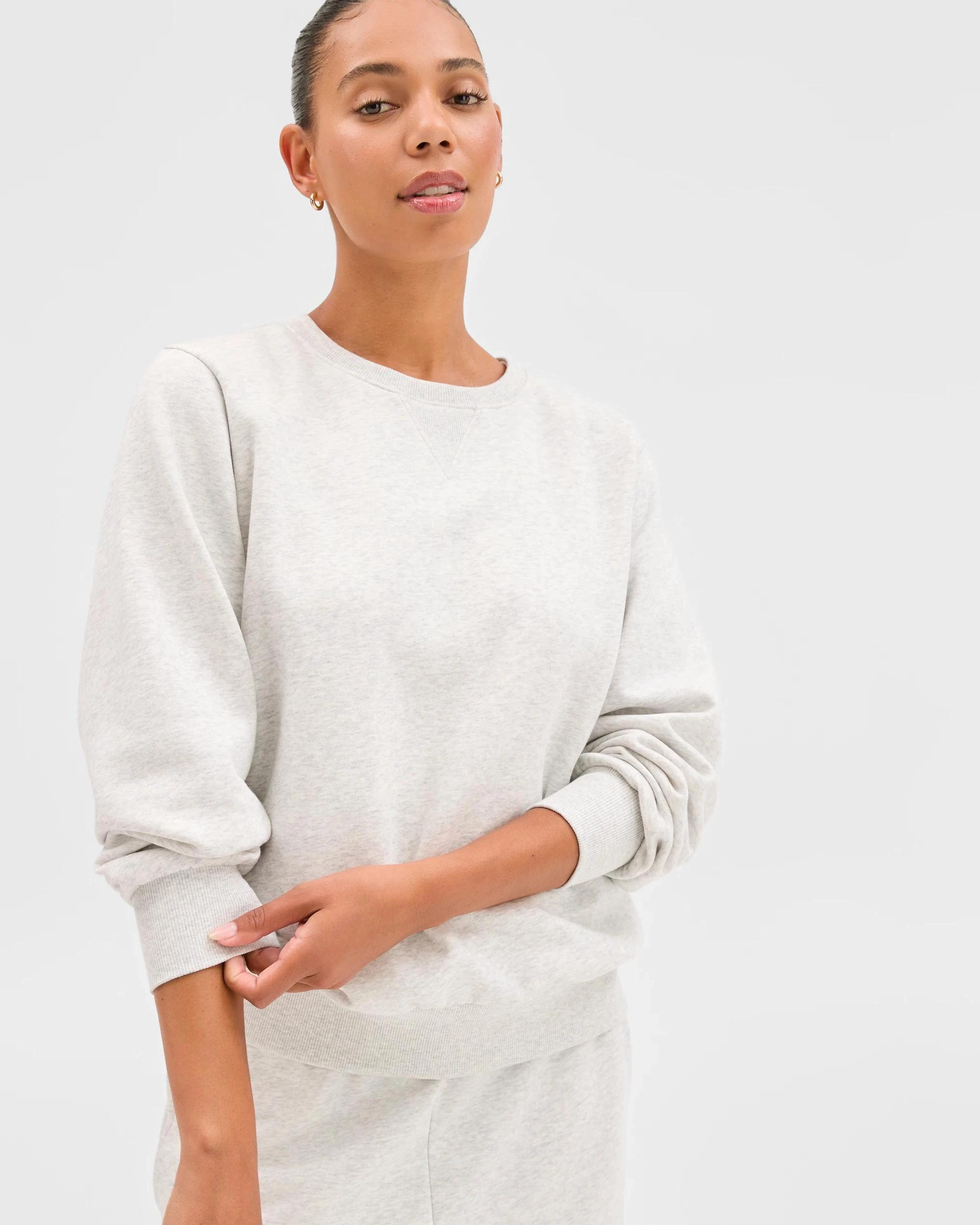 3 Target Active Australian Cotton Blend Fleece Sweat Top SILVER MARLE, 3 of 6