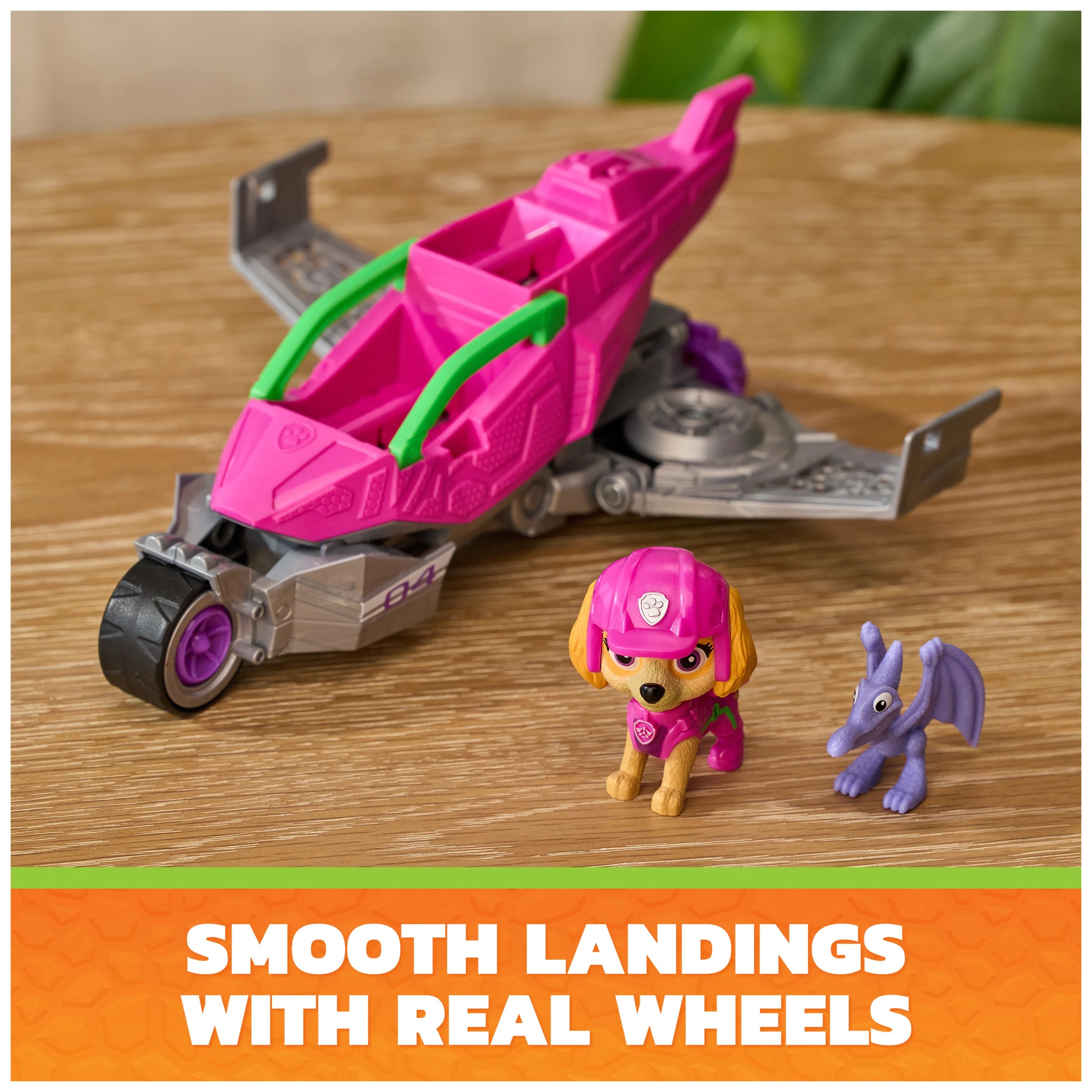 3 PAW Patrol The Dino Movie Skye Dino Rescue Jet, 3 of 7