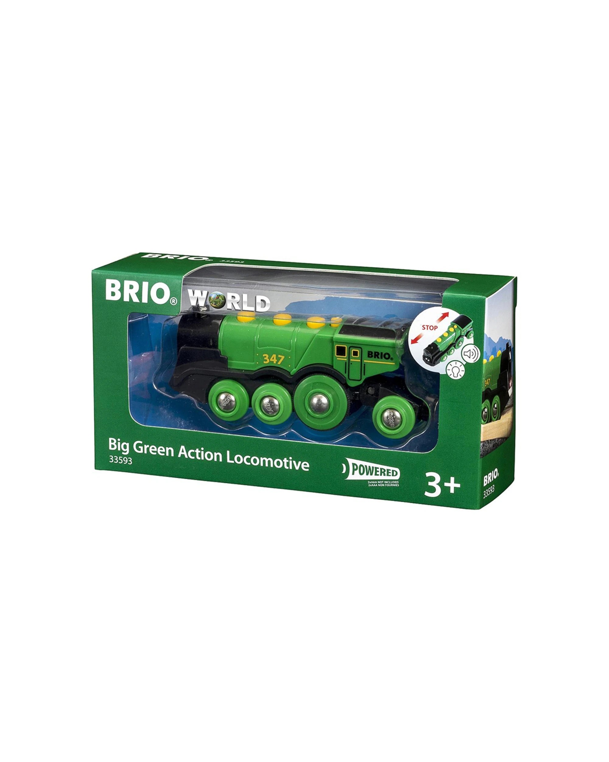 Brio Big Green Action Locomotive Kids Childrens Play Toy Wooden - Green ...