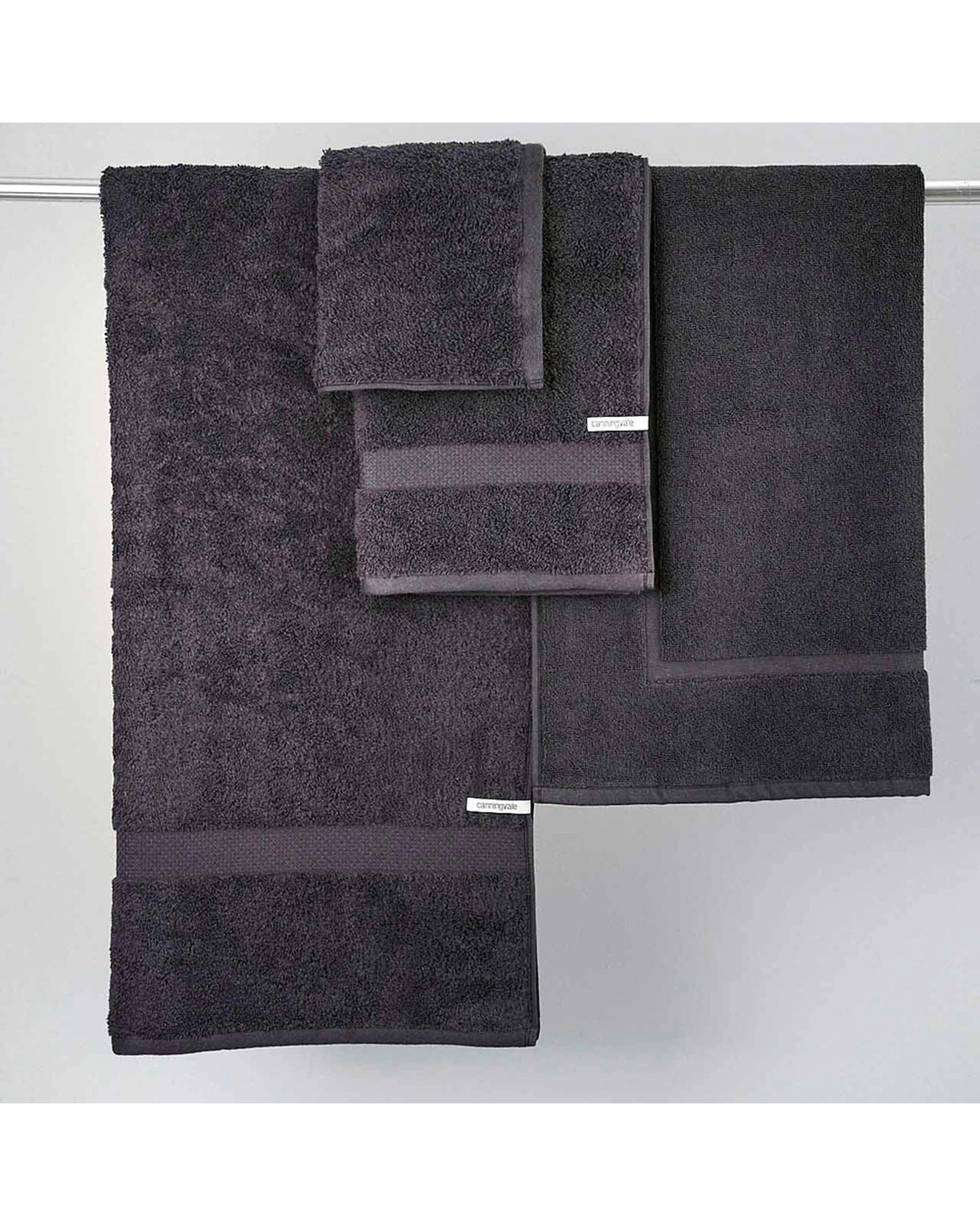 3 Canningvale Royal Splendour 6pc Home Decor Bathroom Towel Set - Black, 3 of 3