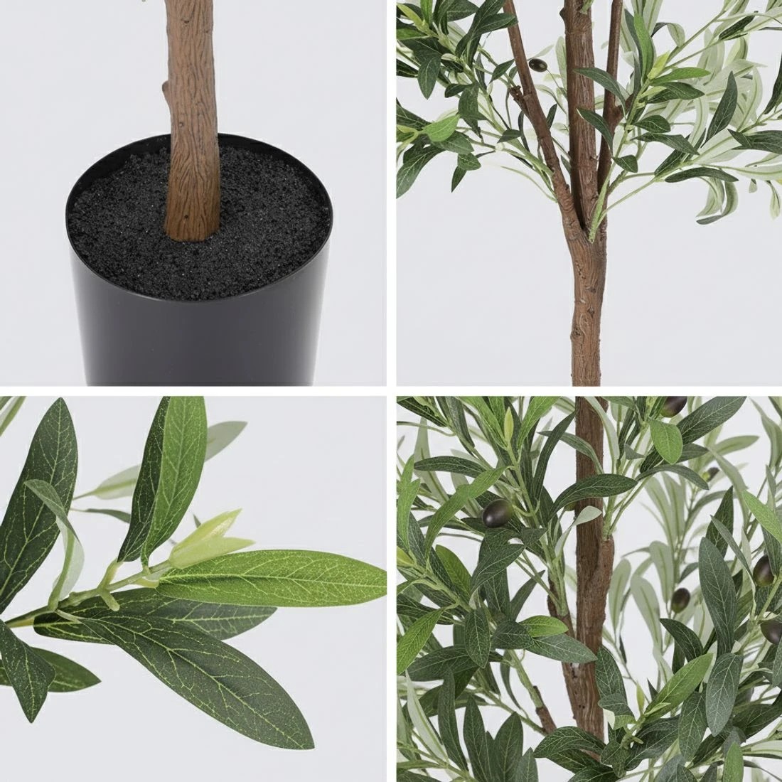 9 Artiss 180cm Artificial Olive Tree Faux Trees Indoor Decor Artificial Plants Lifelike Plant 1.8M - Green, 9 of 9