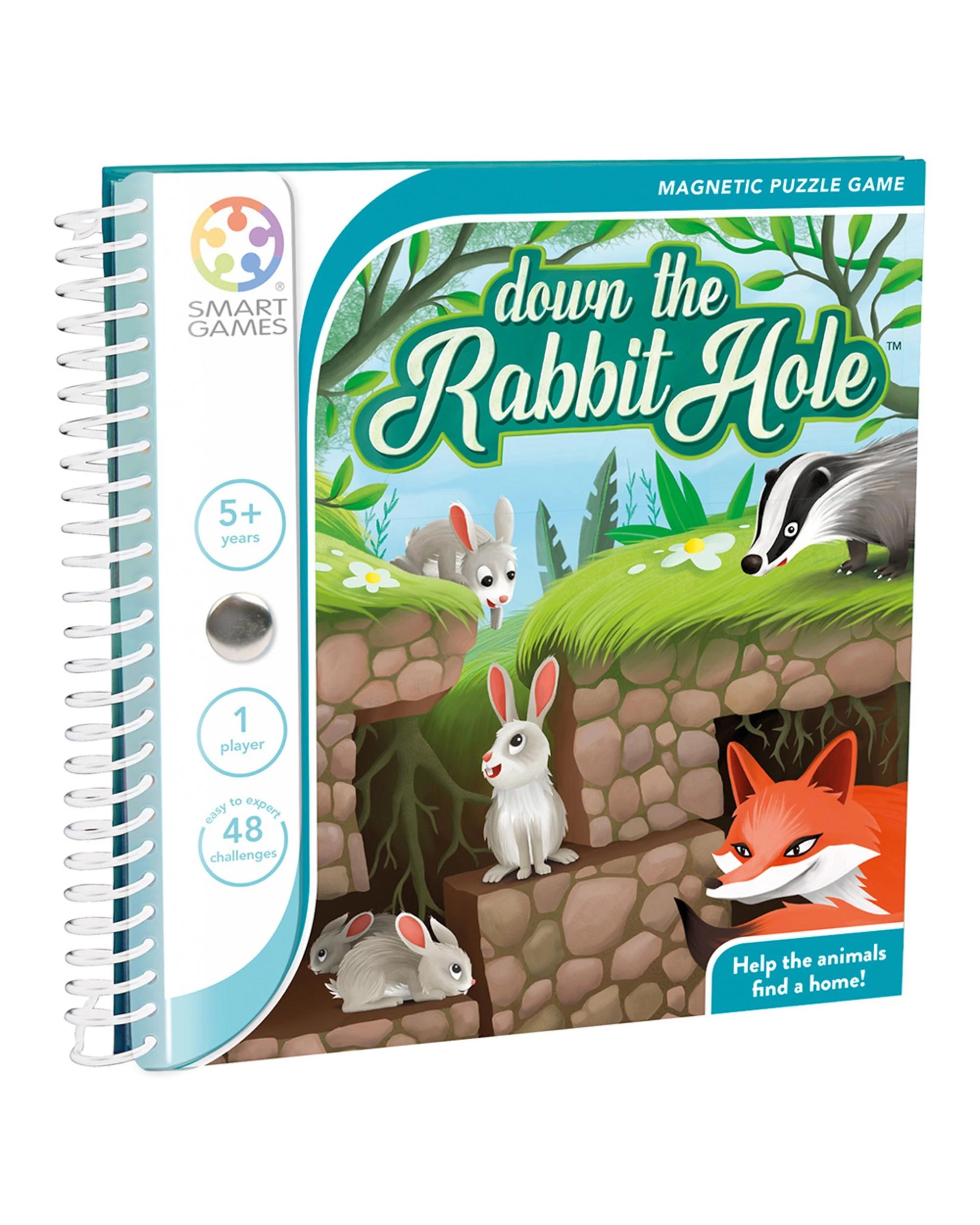 1 Smart Games Down The Rabbit Hole Magnetic Travel Smart Game, 1 of 2