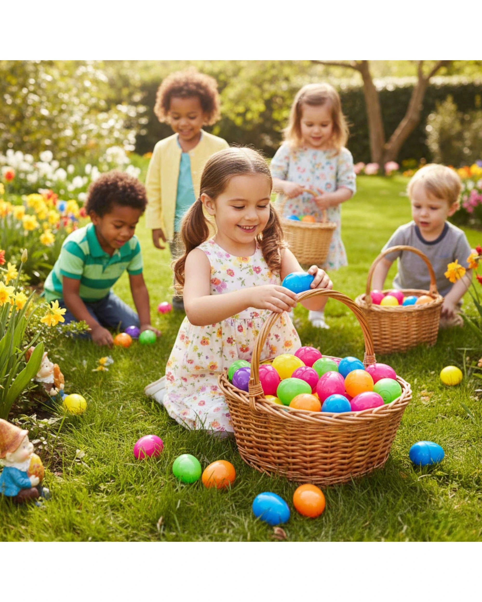 2 Uncle Bills Pack of 12 Coloured Fillable Plastic Eggs 6cm - Multi, 2 of 4