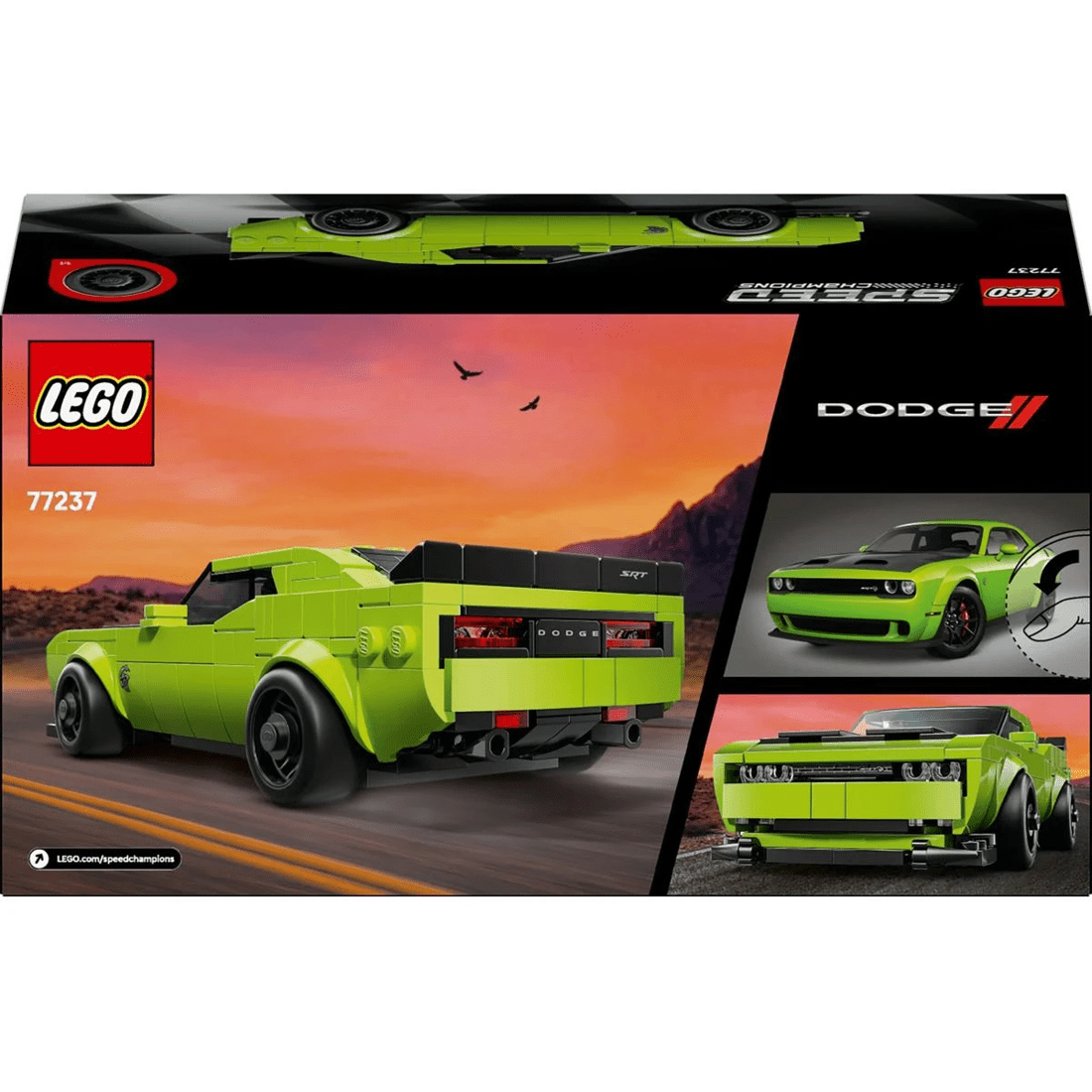 10 LEGO Speed Champions Dodge Challenger SRT Hellcat Sports Car 77237, 10 of 10