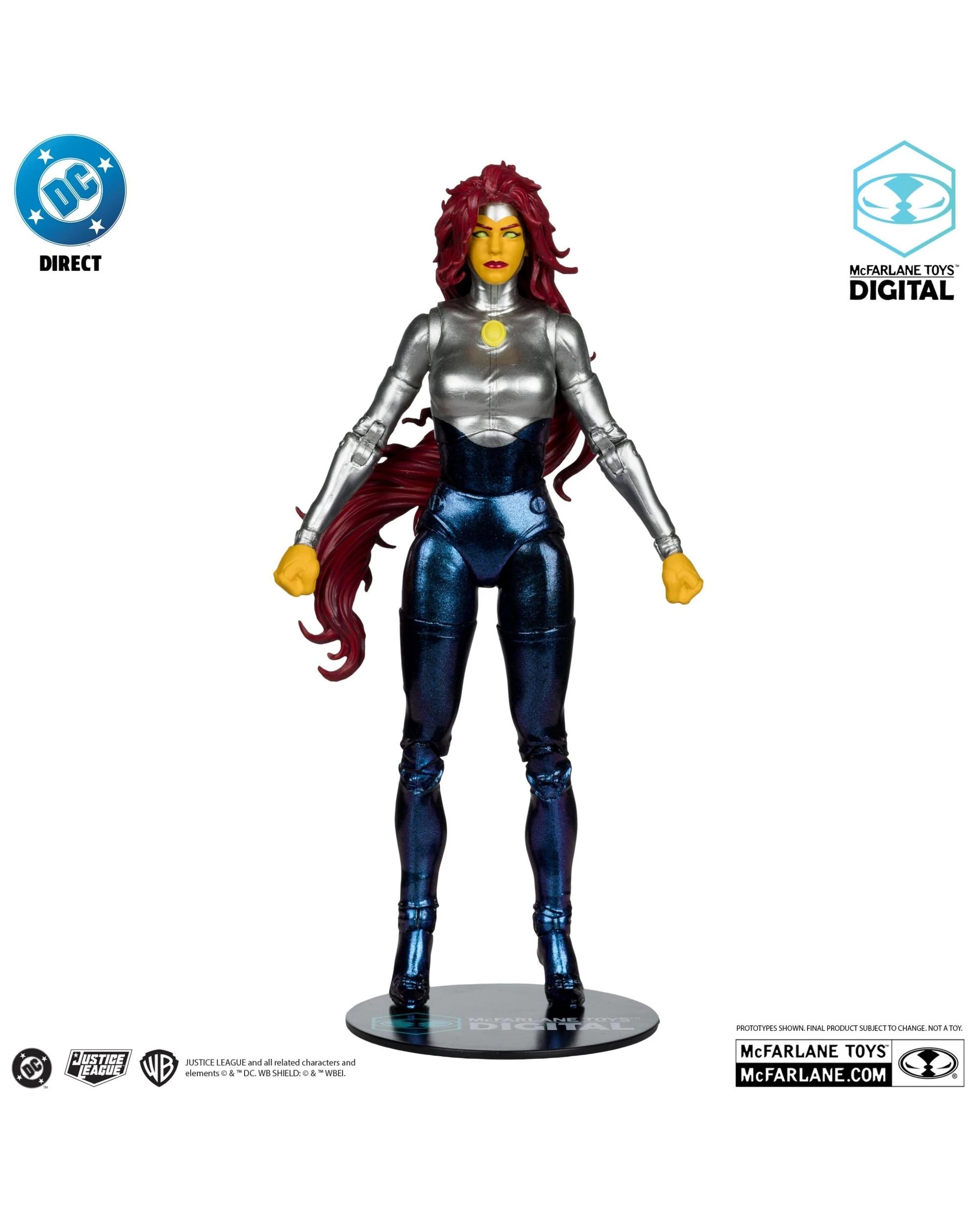 2 McFarlane Digital DC Direct The New Teen Titans Blackfire 7 inch Action Figure, 2 of 9