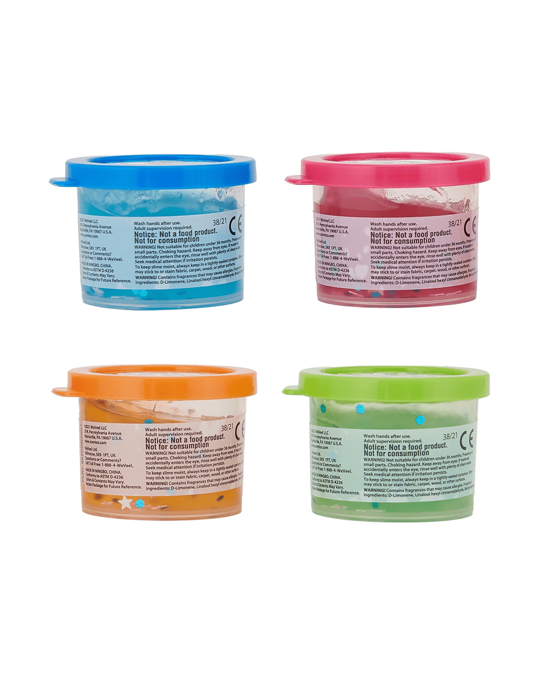 4 4 Pack Scentos Scented Confetti Slime, 4 of 6