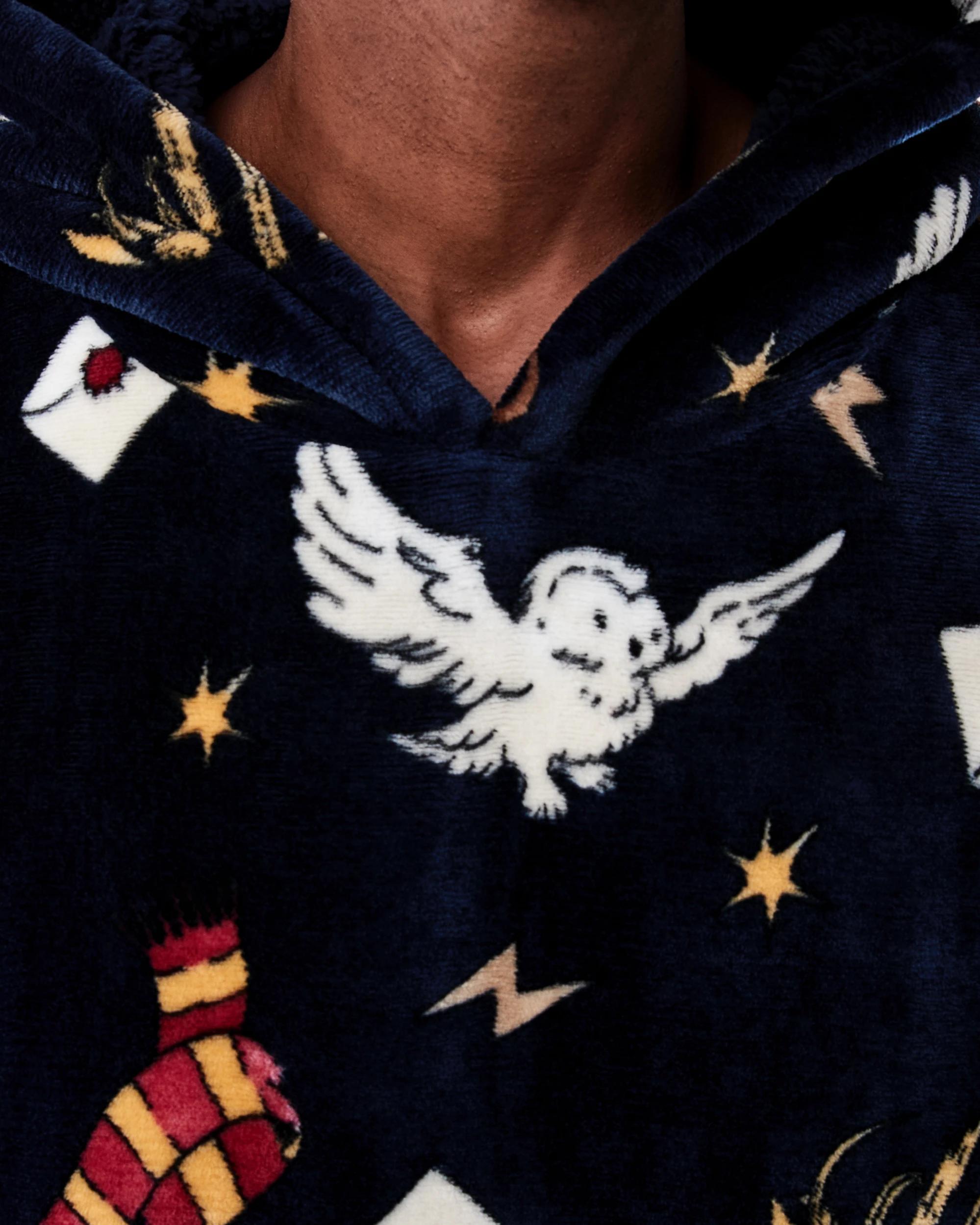 5 Harry Potter License Pullover Gown Nvy Hp, 5 of 7