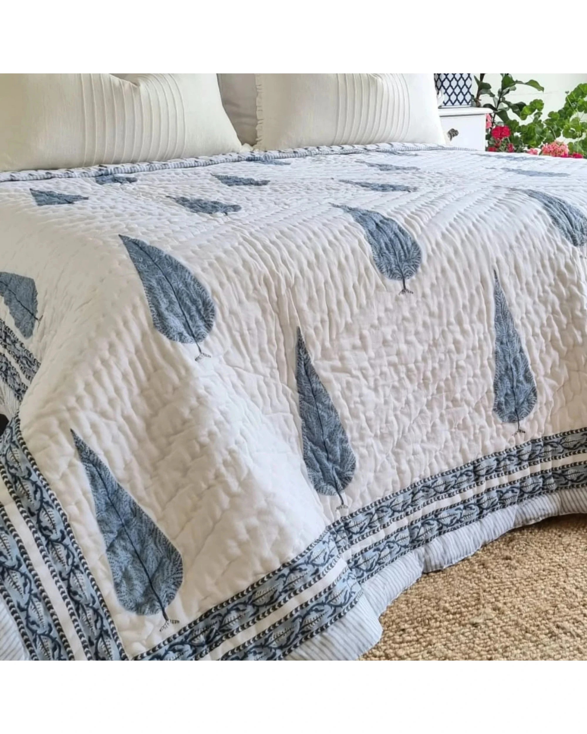 3 Kolka Pine Tree Reversible Quilt - Grey (King - 228 cm x 274 cm) - King Bed, 3 of 6