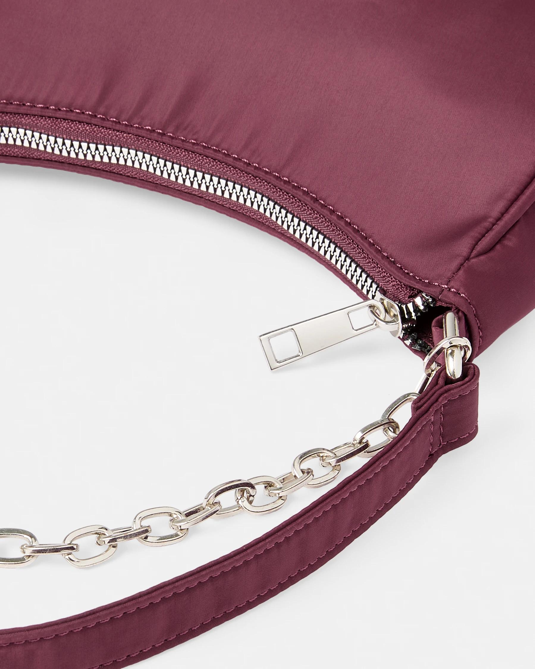 3 Nylon Shoulder Bag Red Plum, 3 of 7