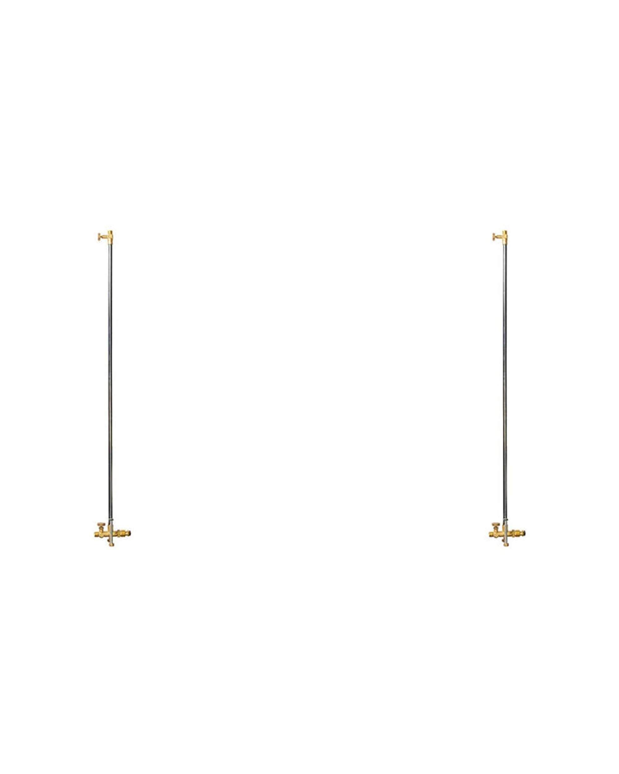 1 Companion Gas Extension Pole 2 Pack POL Fittings Camping Accessory - Silver, 1 of 2